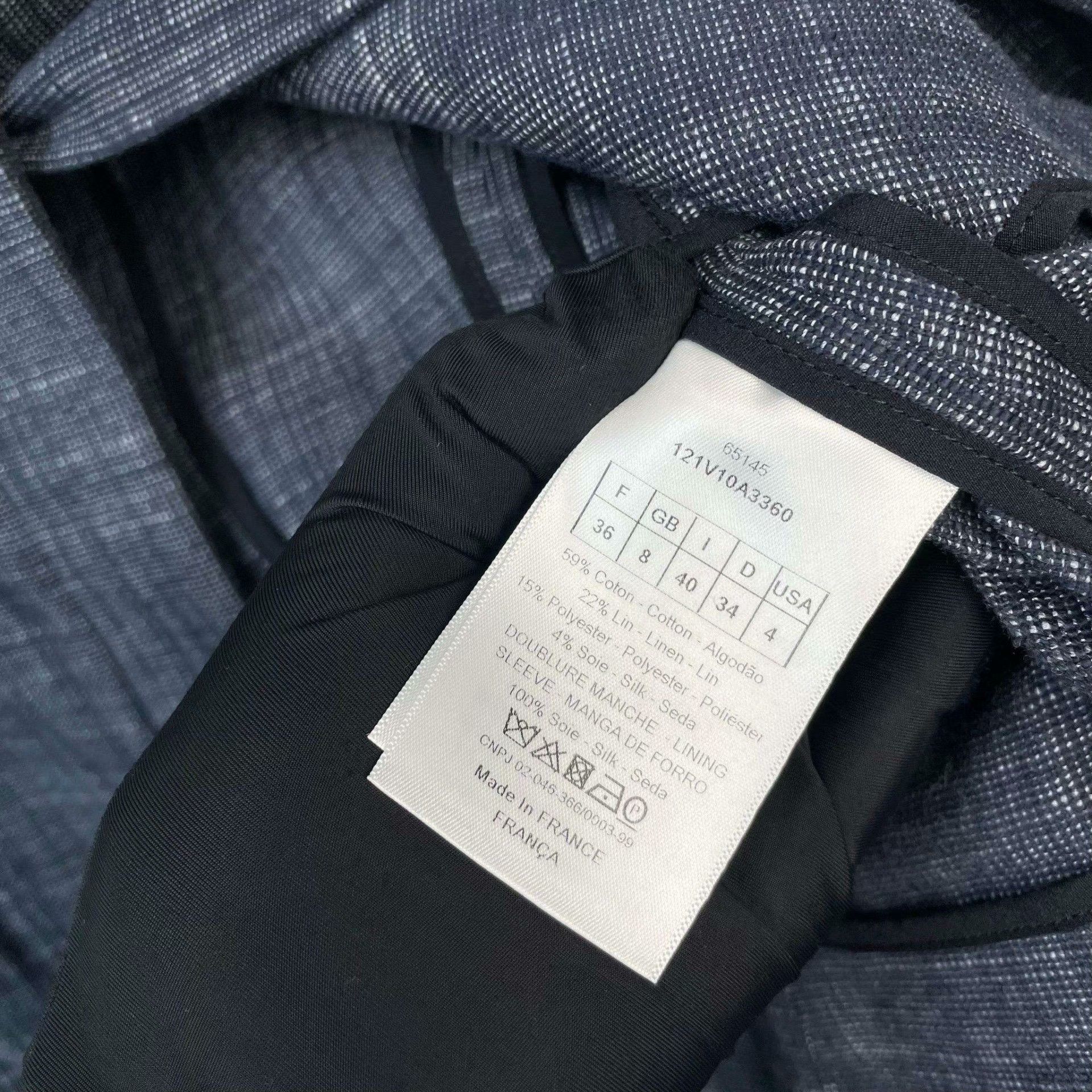 Dior Dior Linen Blue Jacket 36 Women Size S / US 4 / IT 40 - 4 Thumbnail