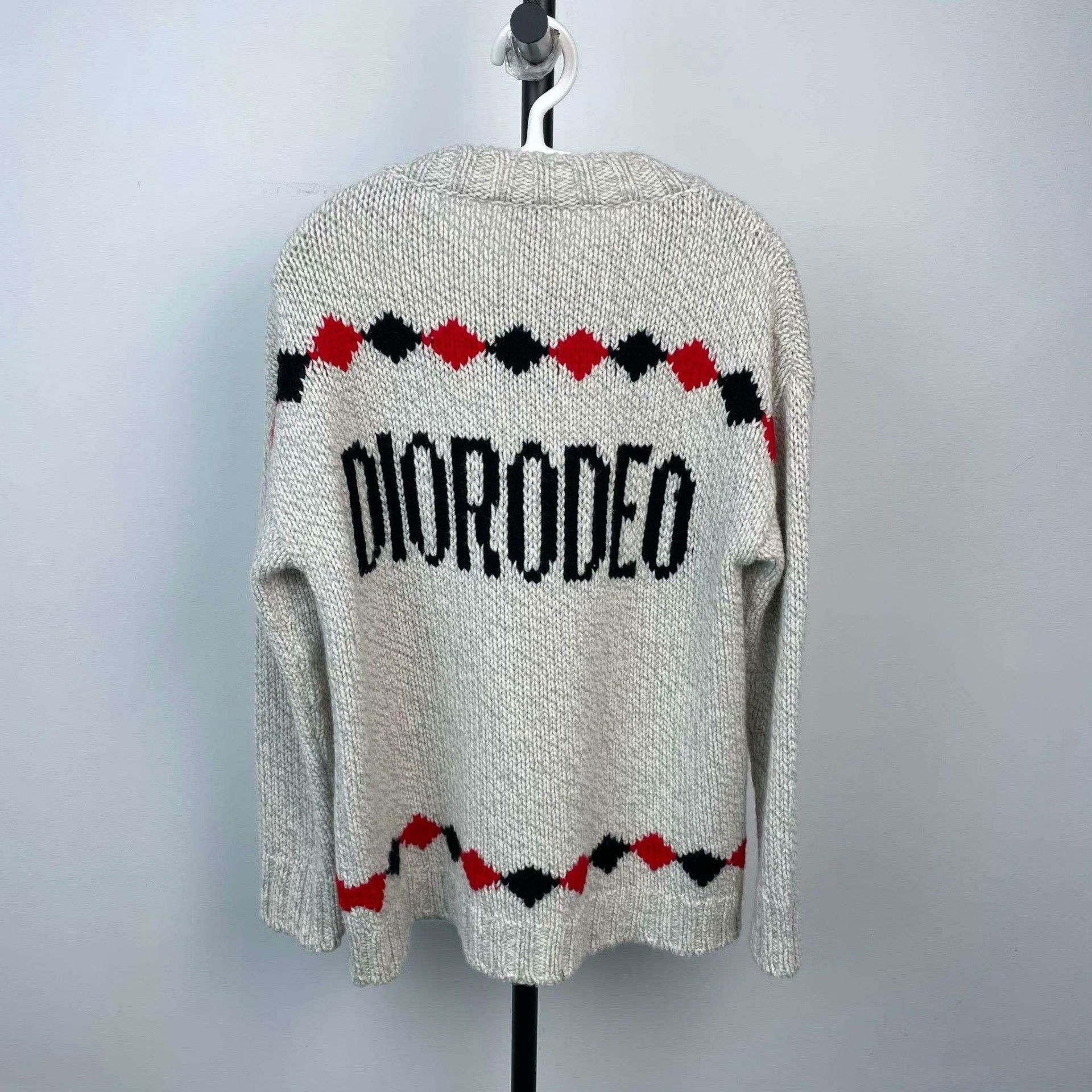 Dior Dior Retro Wool Gray Sweater 36 Women Size S / US 4 / IT 40 - 2 Thumbnail