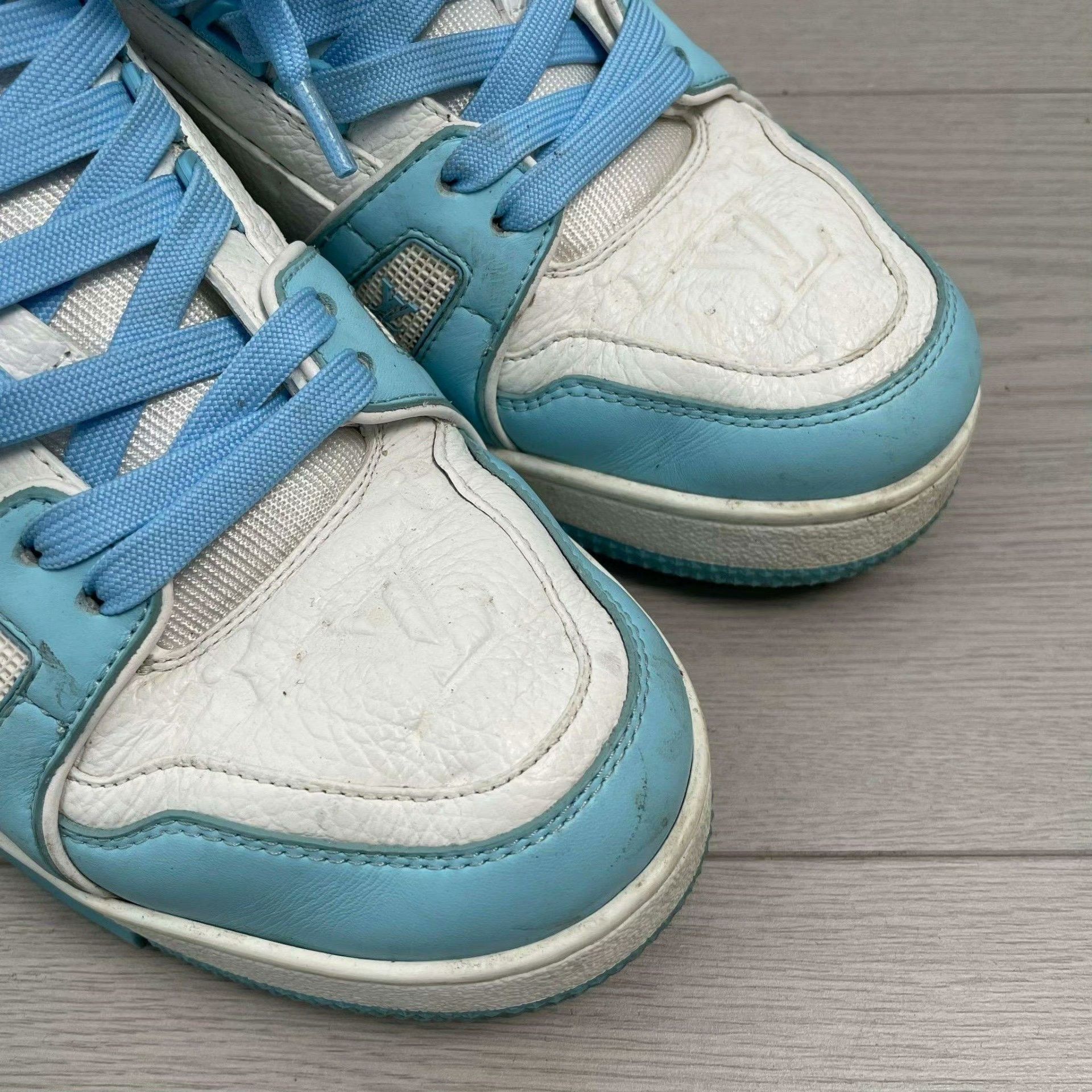 Louis Vuitton Louis Vuitton Blue Lowtop Sneakers 39 Men Size US 6.5 / EU 39-40 - 9 Thumbnail