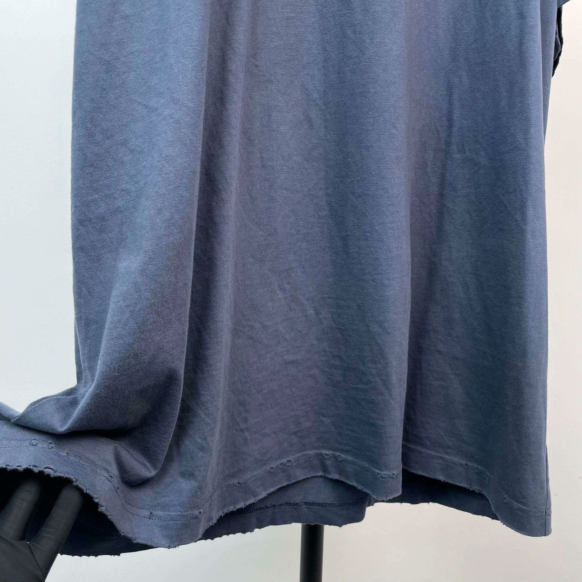 Balenciaga Balenciaga Cotton Blue T-Shirt 44 Women Size L / US 10 / IT 46 - 9 Thumbnail