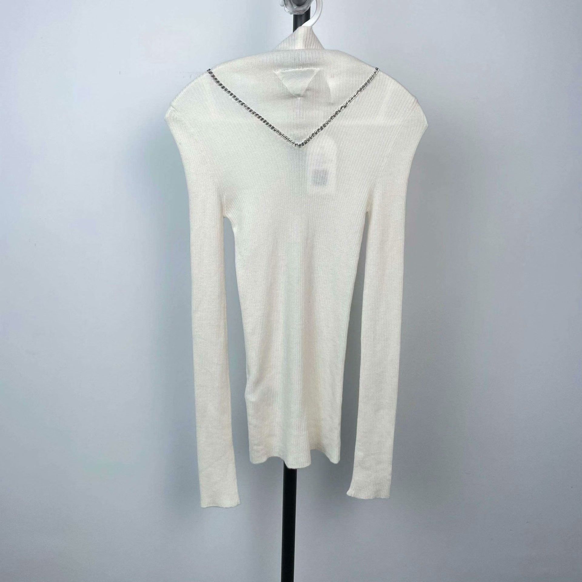 Bottega Veneta Bottega Veneta Knit White Sweater 42 Women Size M / US 6-8 / IT 42-44 - 2 Thumbnail