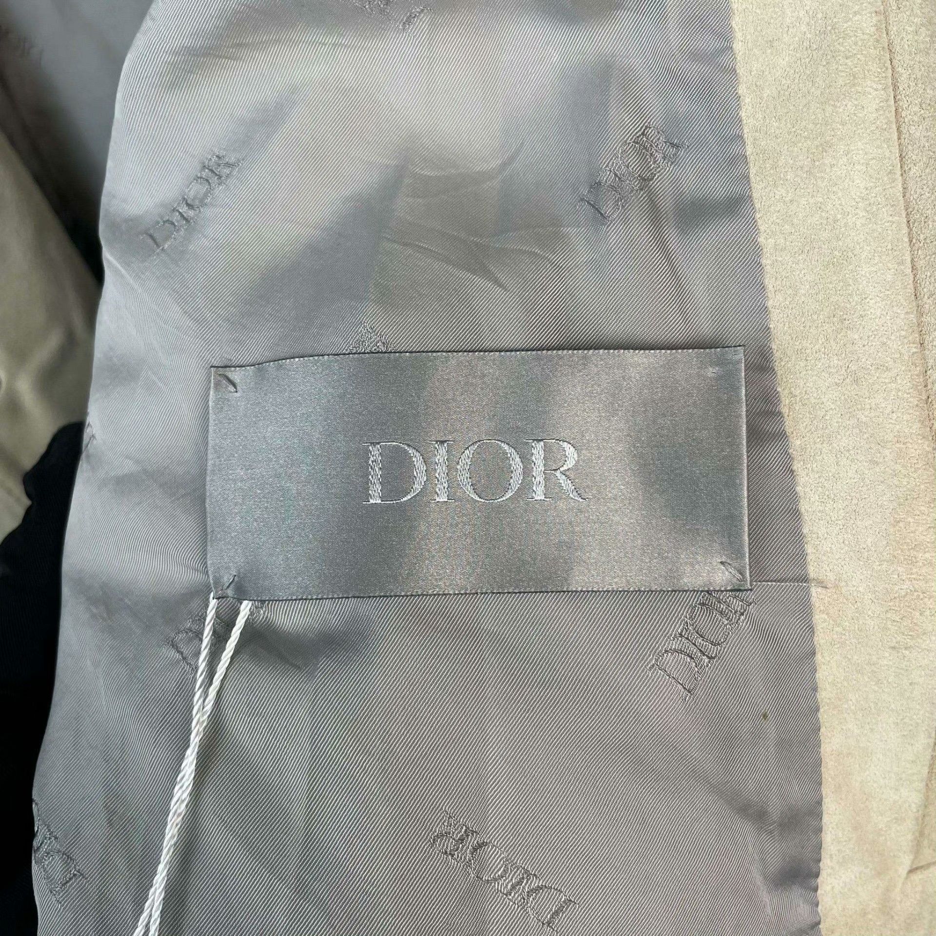 Dior Dior Gray Leather Jacket 48 Men Size US XL / EU 56 / 4 - 3 Thumbnail