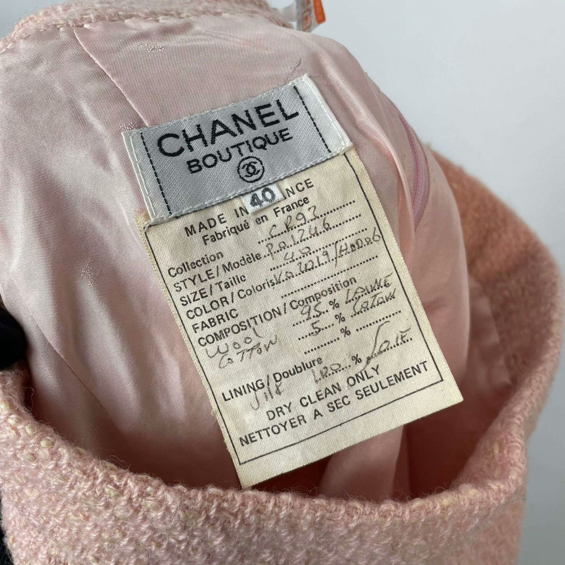 Chanel Chanel Pink Skirt S Women Size 26" / US 2 / IT 38 - 3 Thumbnail