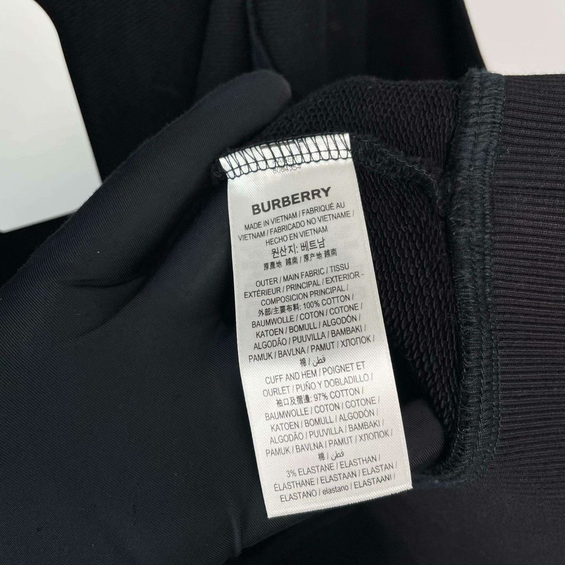 Burberry Burberry Cotton Black Hoodie XL Men Size US XL / EU 56 / 4 - 5 Thumbnail