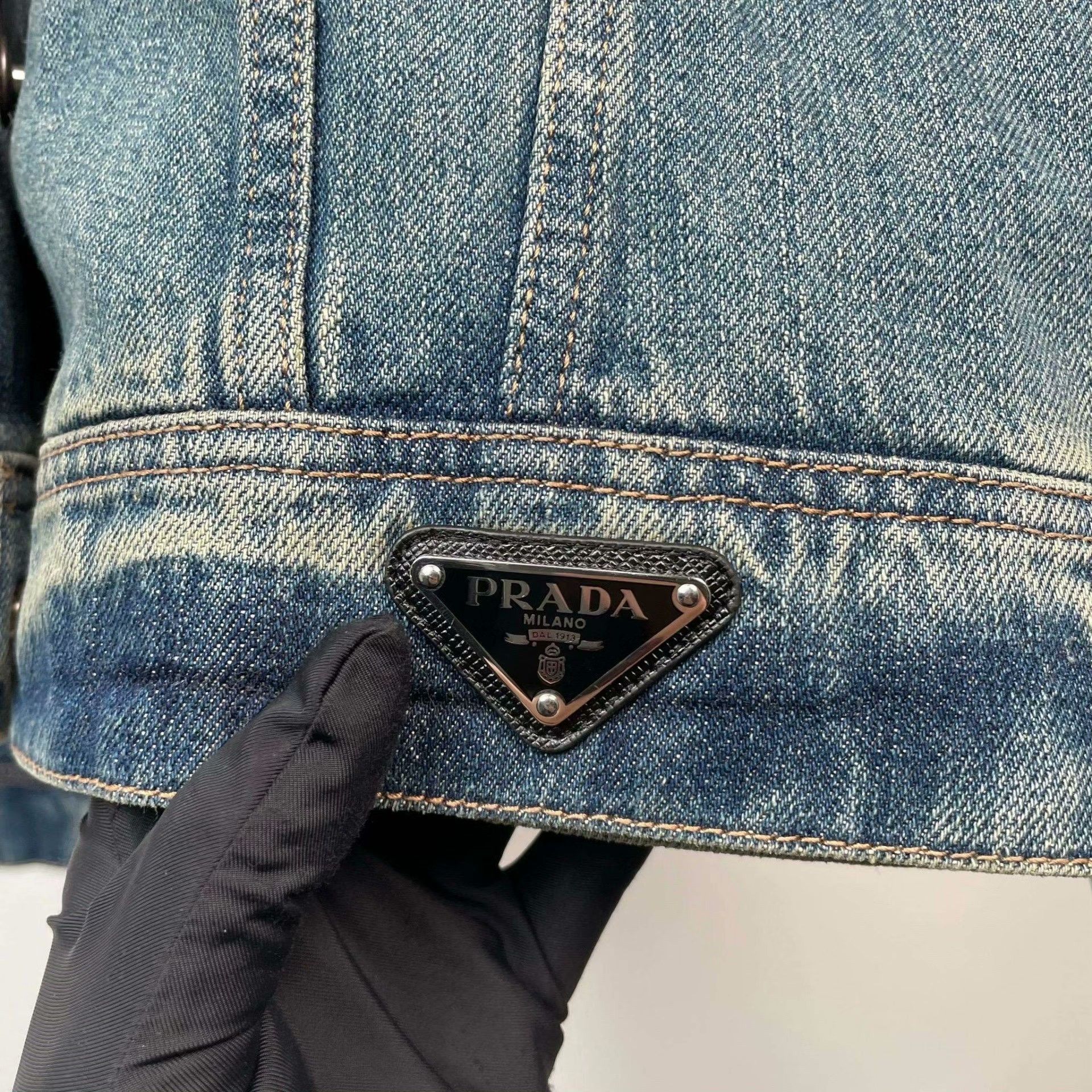 Prada Prada Denim Blue Jacket 40 Women Size M / US 6-8 / IT 42-44 - 9 Thumbnail