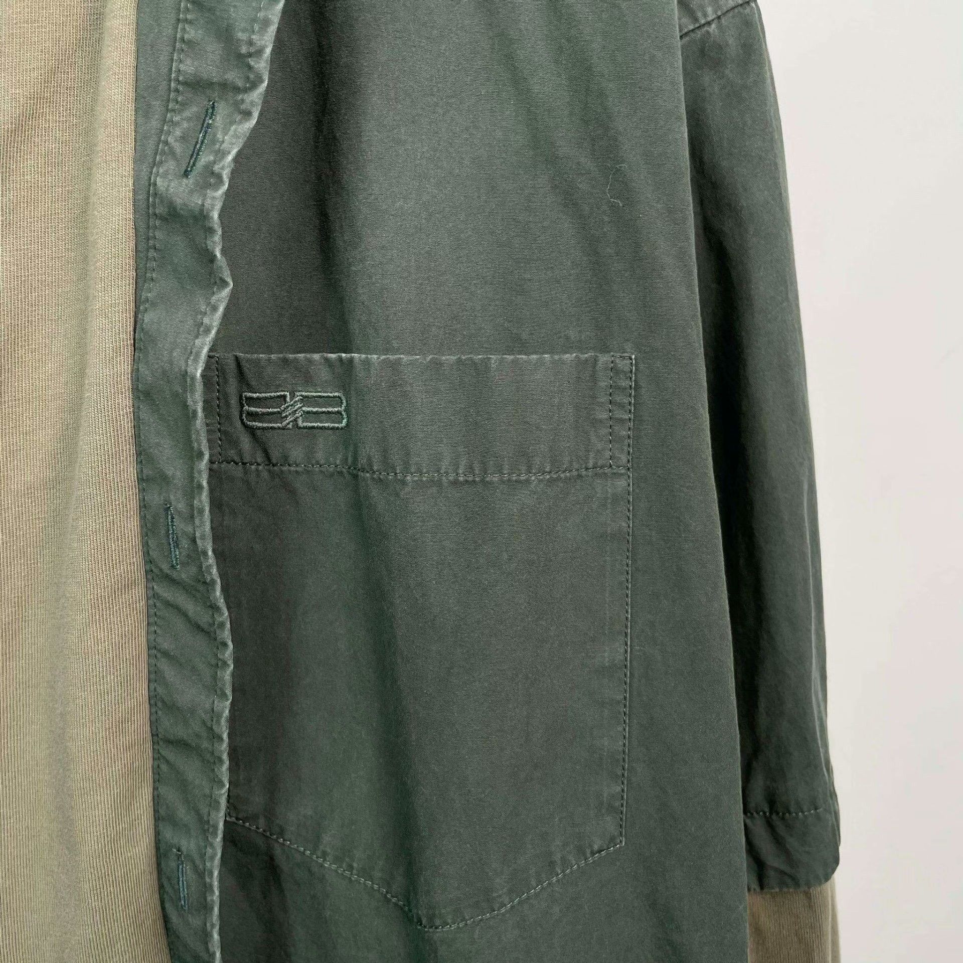 Balenciaga Balenciaga Patchwork Green Shirt S Men Size US S / EU 44-46 / 1 - 8 Thumbnail