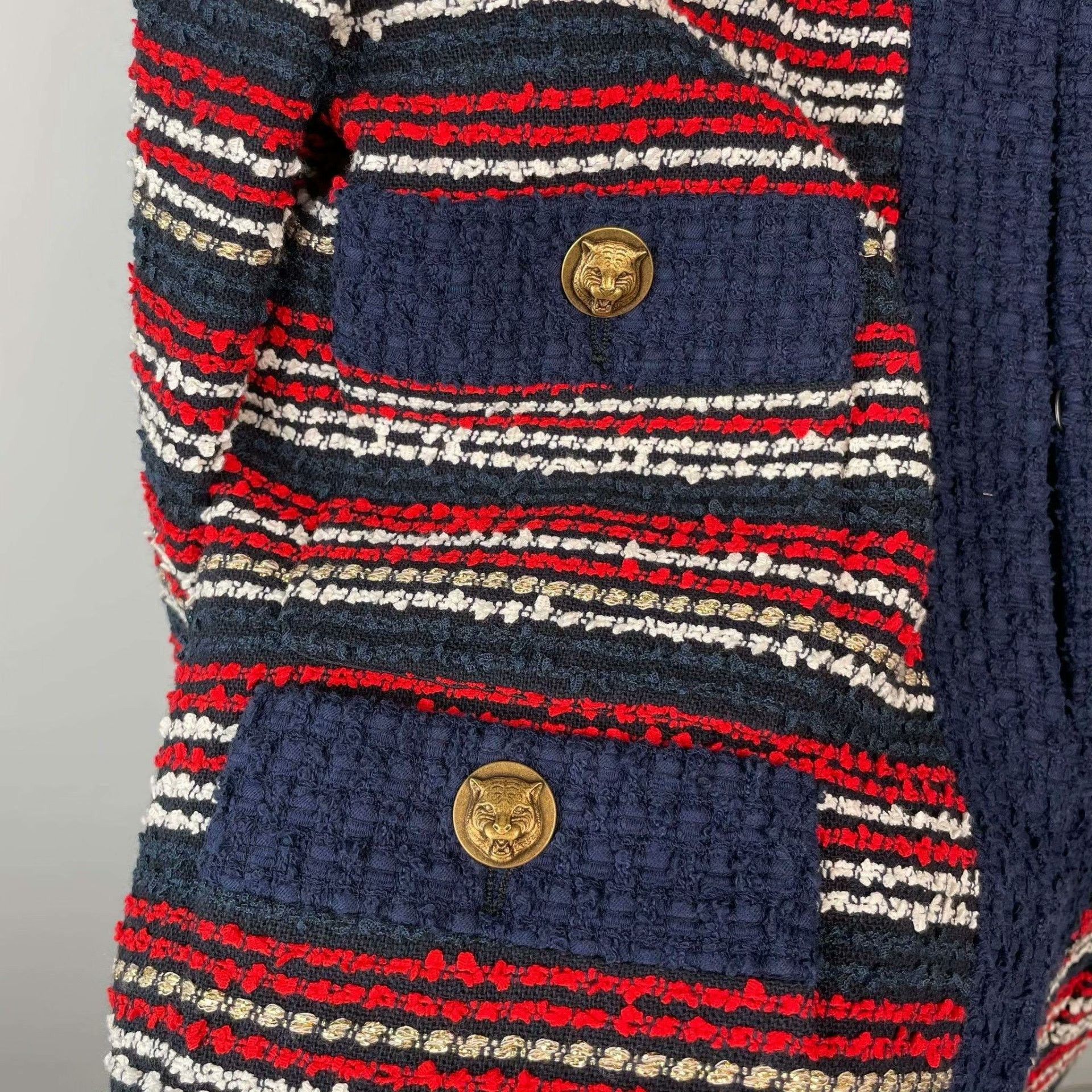 Gucci Gucci Blue Jacket 38 Women Size S / US 4 / IT 40 - 4 Thumbnail