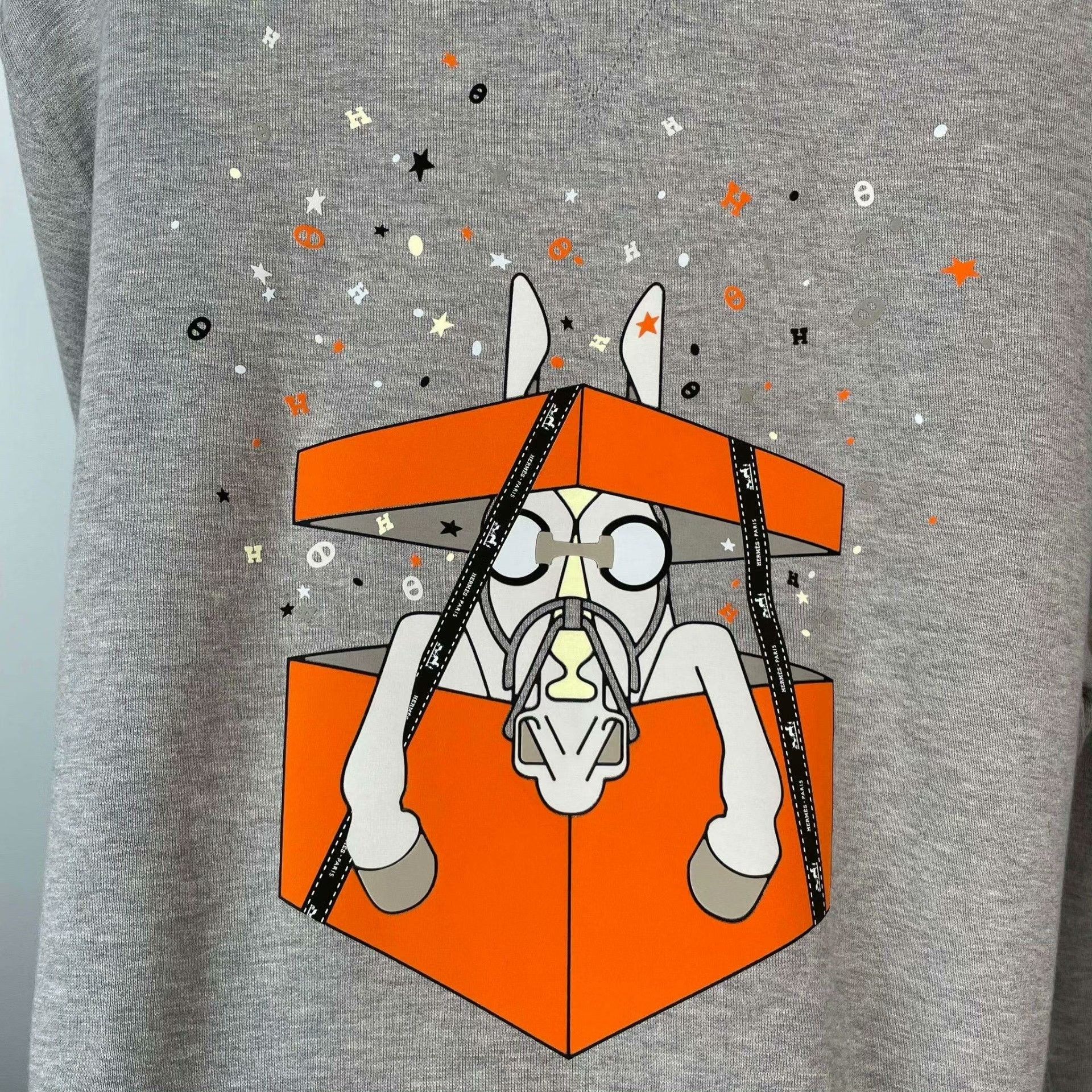 Hermes Hermes Knit Cotton Gray Sweater M Men Size US M / EU 48-50 / 2 - 4 Thumbnail