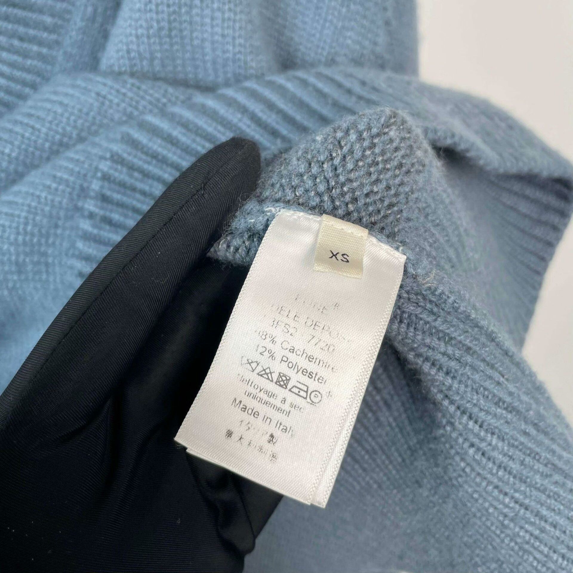 Celine Celine Knit Blue Sweater XS Women Size XS / US 0-2 / IT 36-38 - 3 Thumbnail