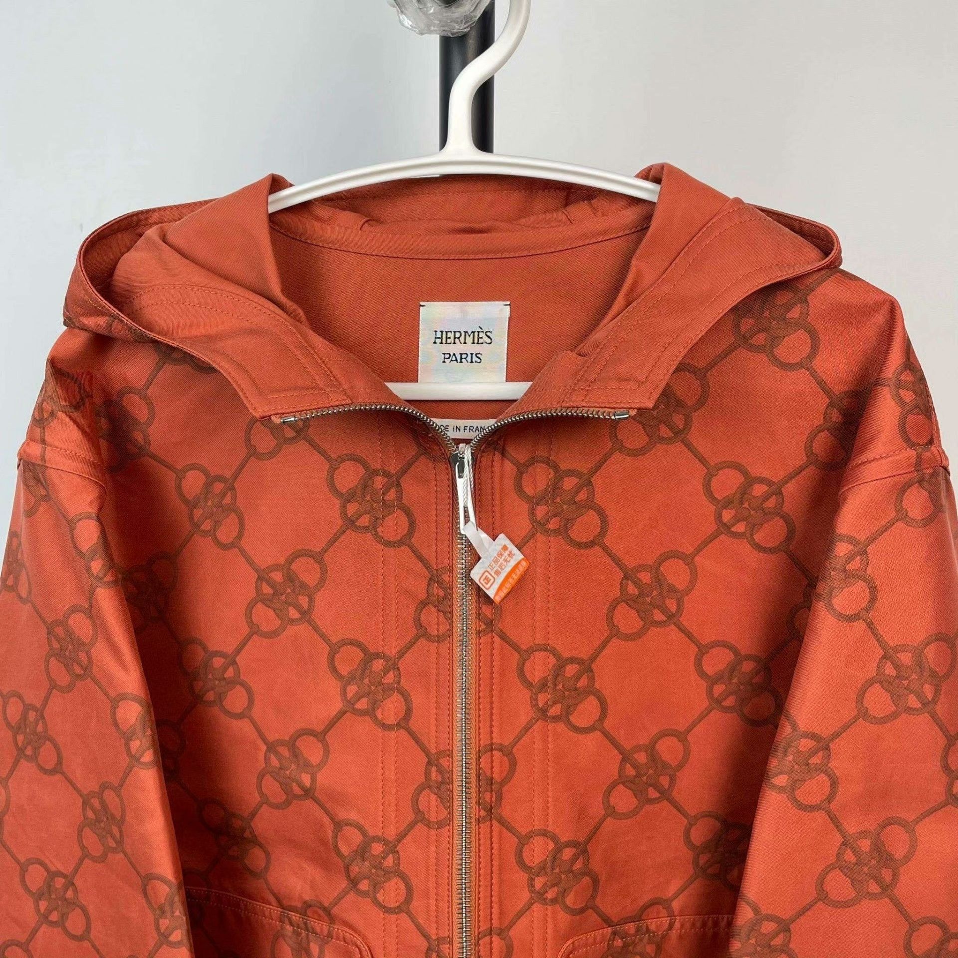 Hermes Hermes Orange Jacket 36 Women Size S / US 4 / IT 40 - 9 Thumbnail