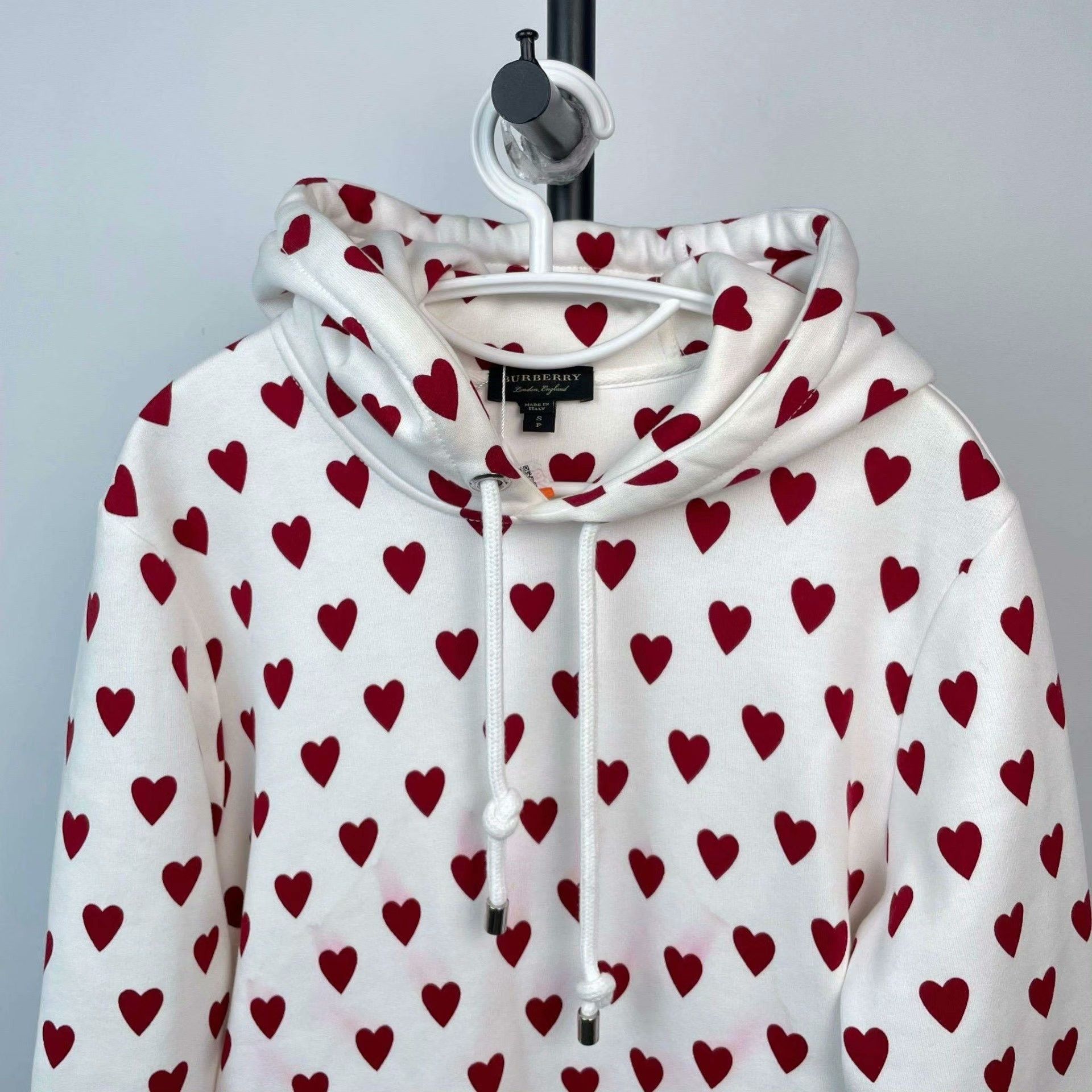 Burberry Burberry Cotton White Hoodie L Men Size US L / EU 52-54 / 3 - 3 Thumbnail
