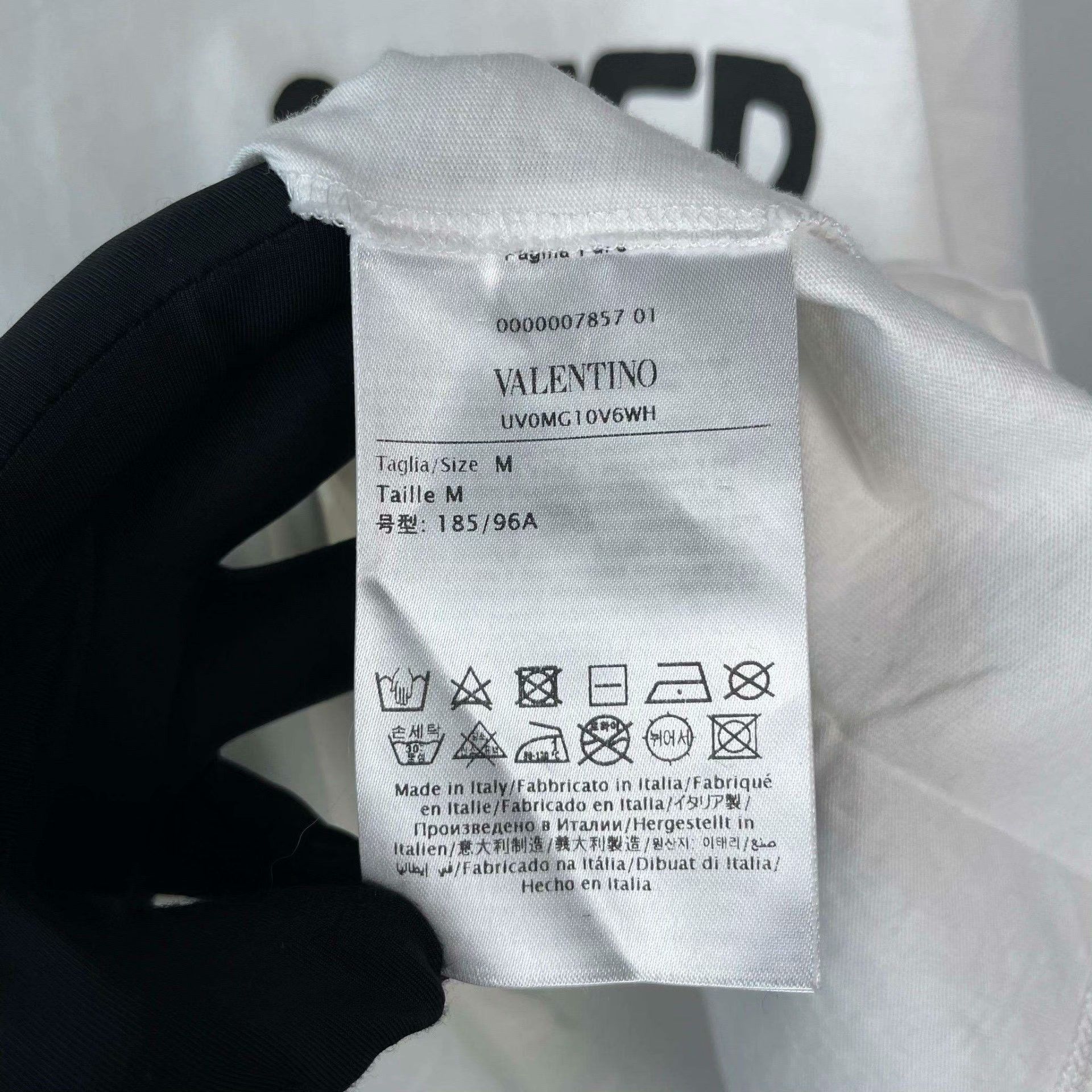 Valentino Valentino Cotton White T-Shirt M Men Size US M / EU 48-50 / 2 - 5 Thumbnail