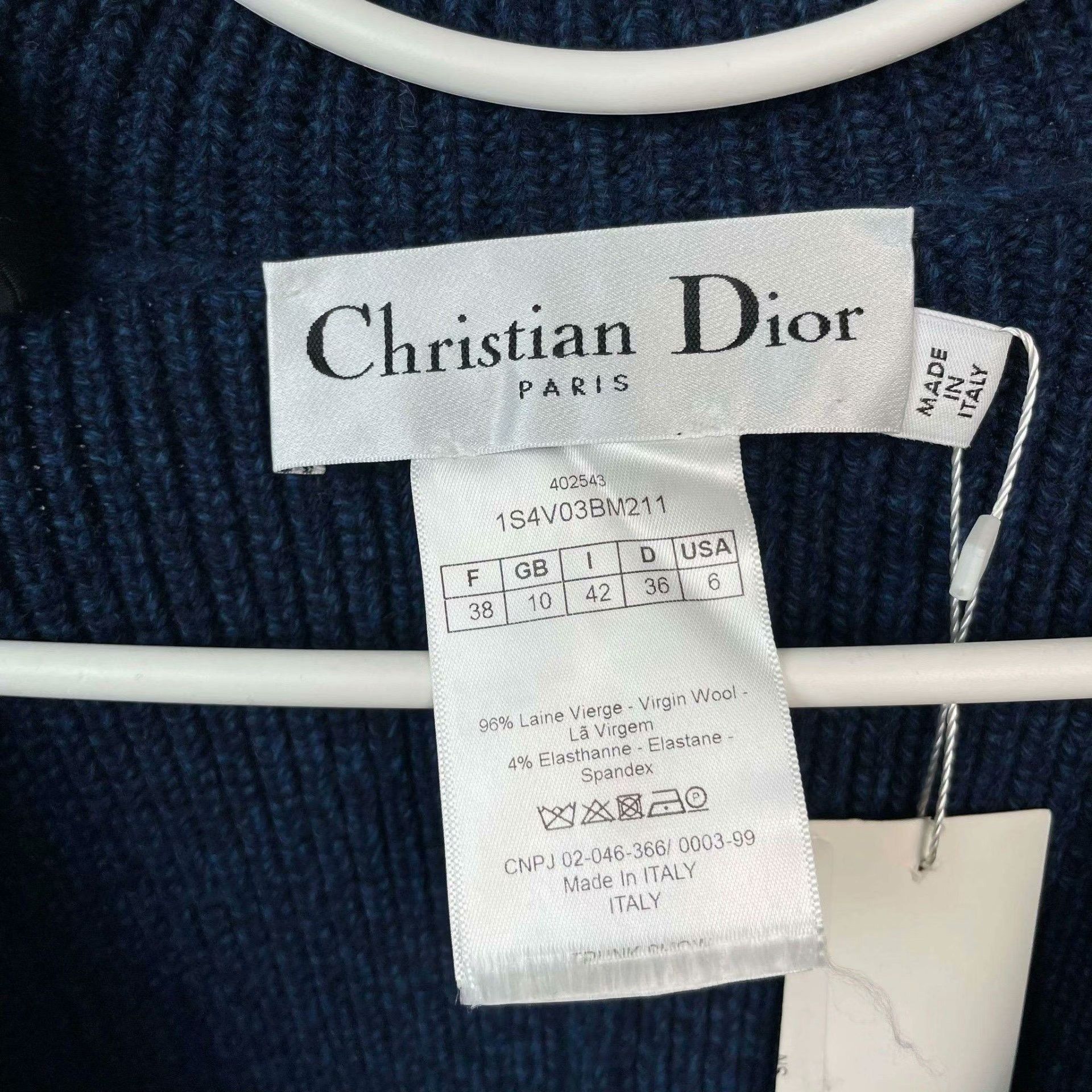 Dior Dior Knit Blue Sweater 38 Women Size S / US 4 / IT 40 - 3 Thumbnail