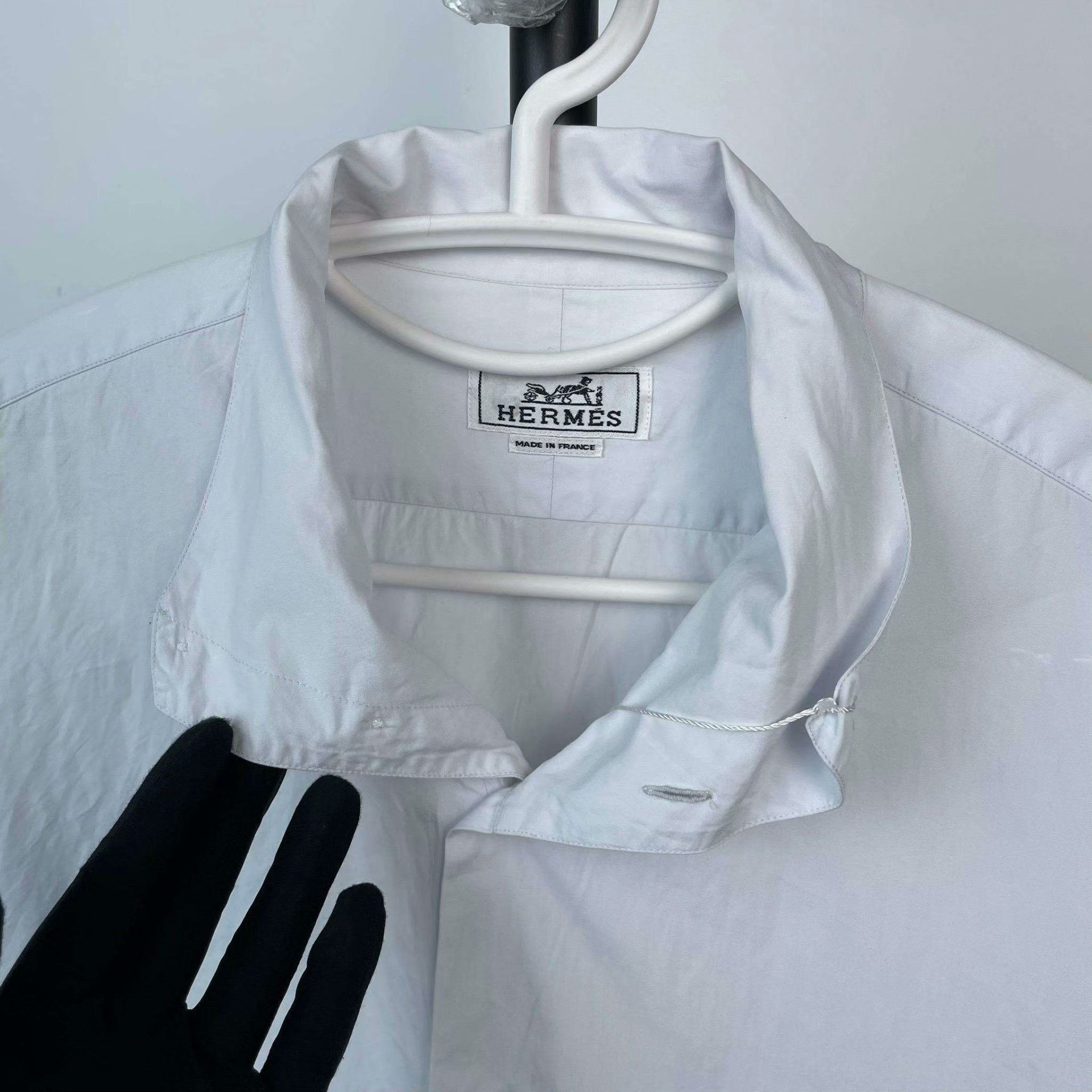 Hermes Hermes Cotton White Shirt M Men Size US M / EU 48-50 / 2 - 4 Thumbnail