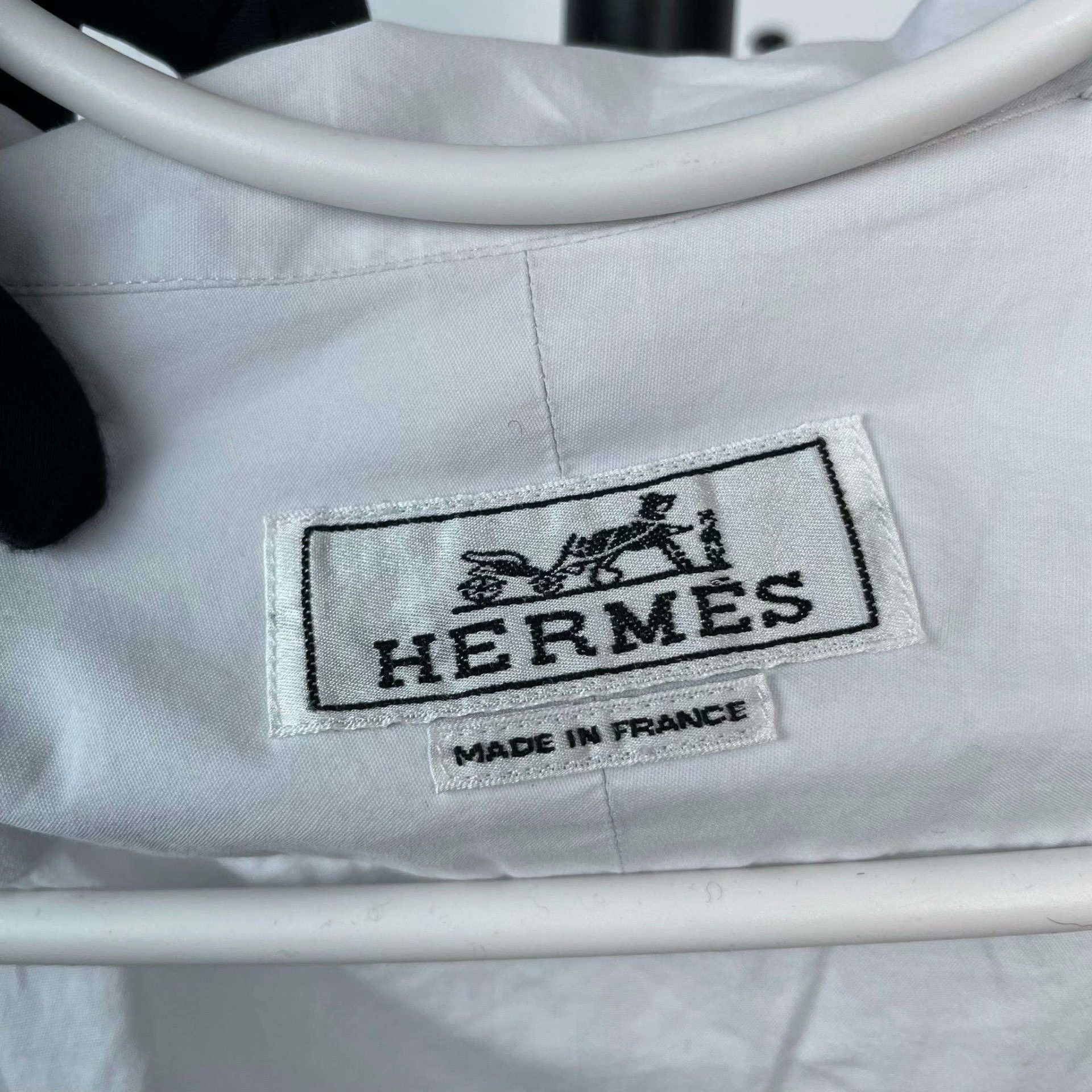 Hermes Hermes Cotton White Shirt M Men Size US M / EU 48-50 / 2 - 3 Thumbnail