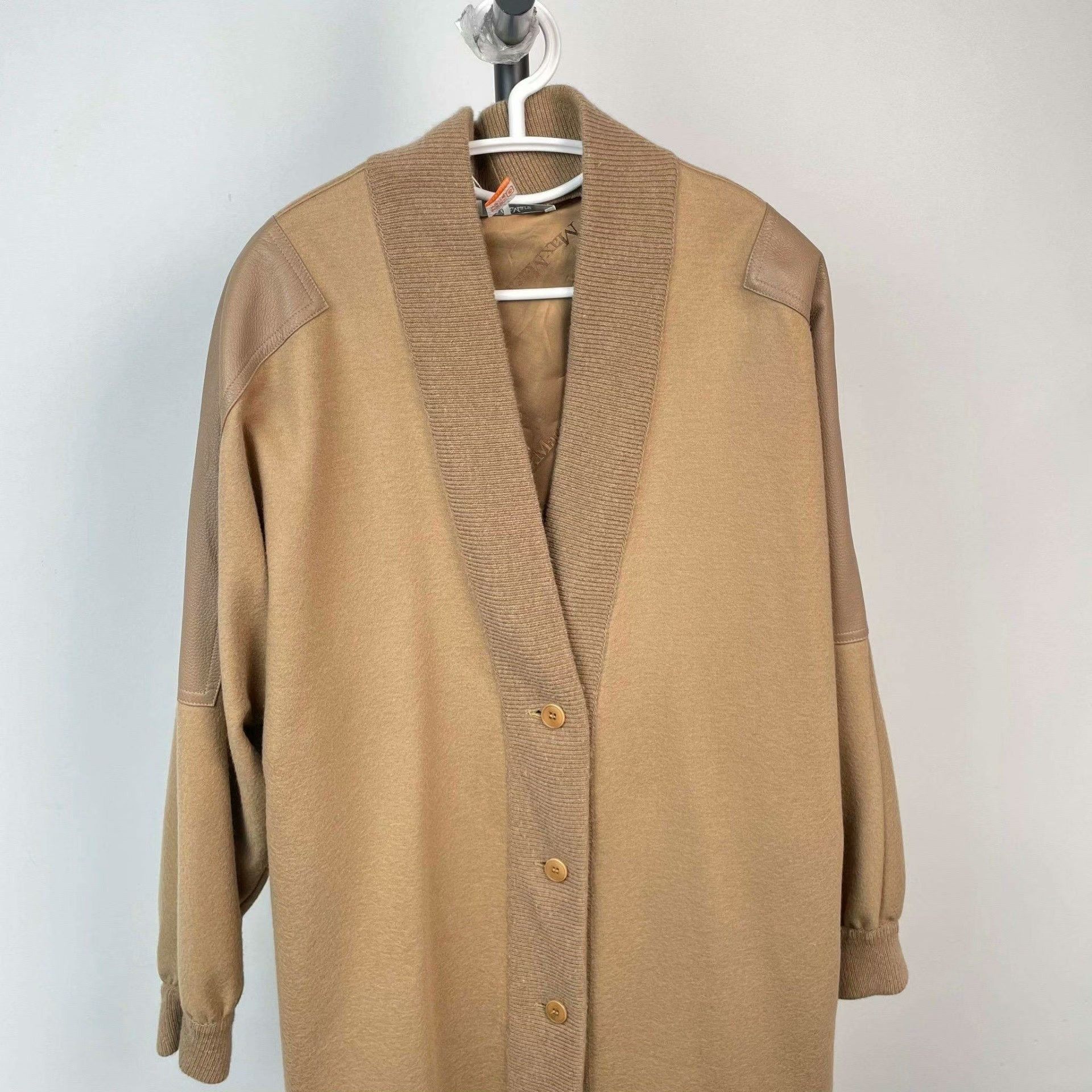 Max Mara Max Mara Wool Brown Coat L Women Size L / US 10 / IT 46 - 6 Thumbnail