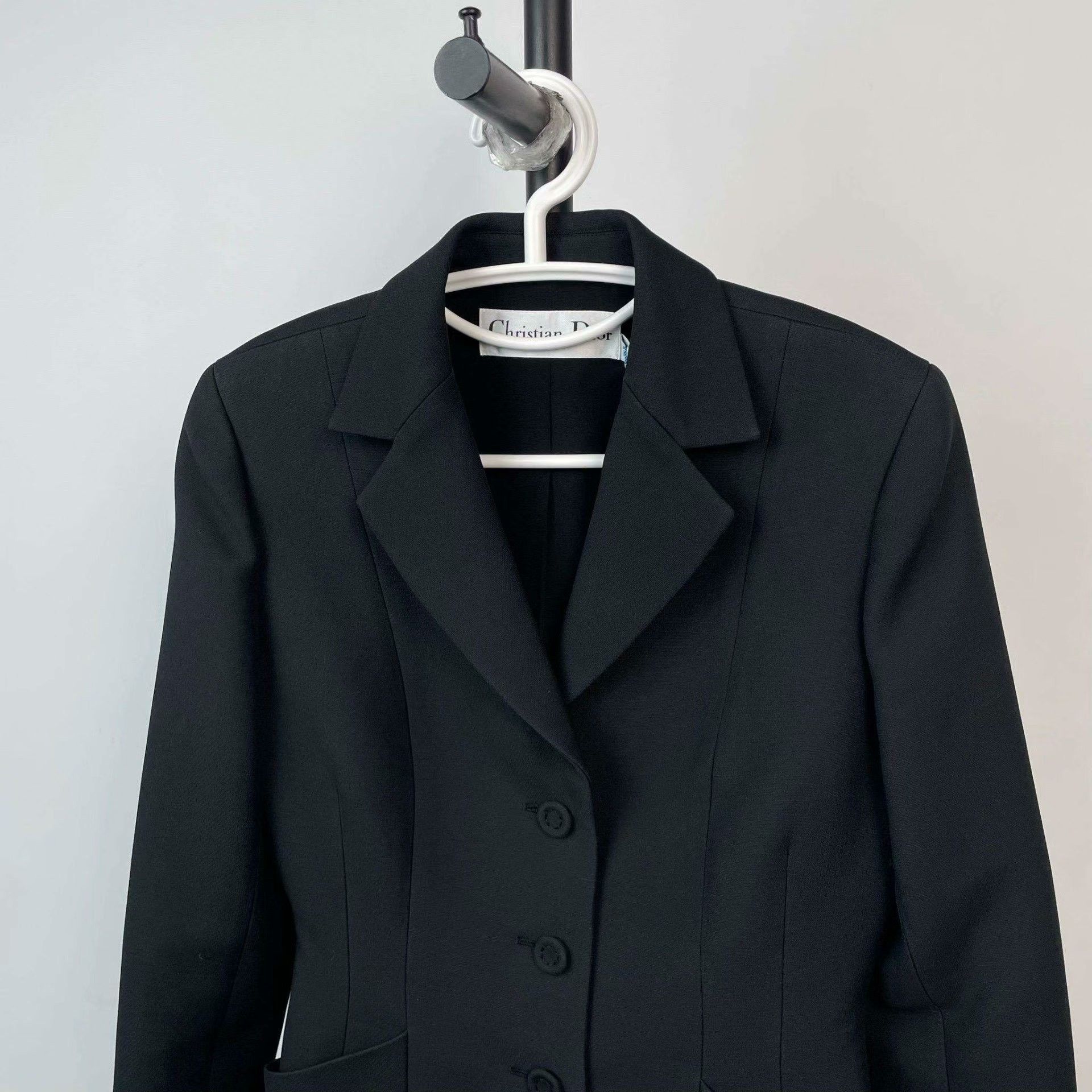 Dior Dior Wool Black Jacket 36 Women Size S / US 4 / IT 40 - 3 Thumbnail