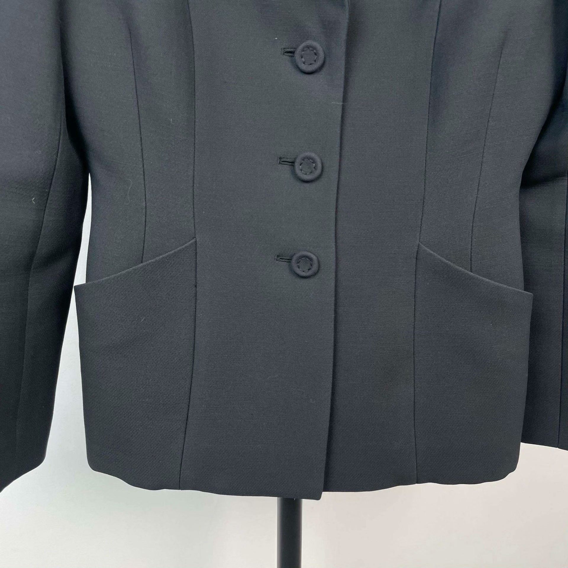 Dior Dior Wool Black Jacket 36 Women Size S / US 4 / IT 40 - 9 Thumbnail