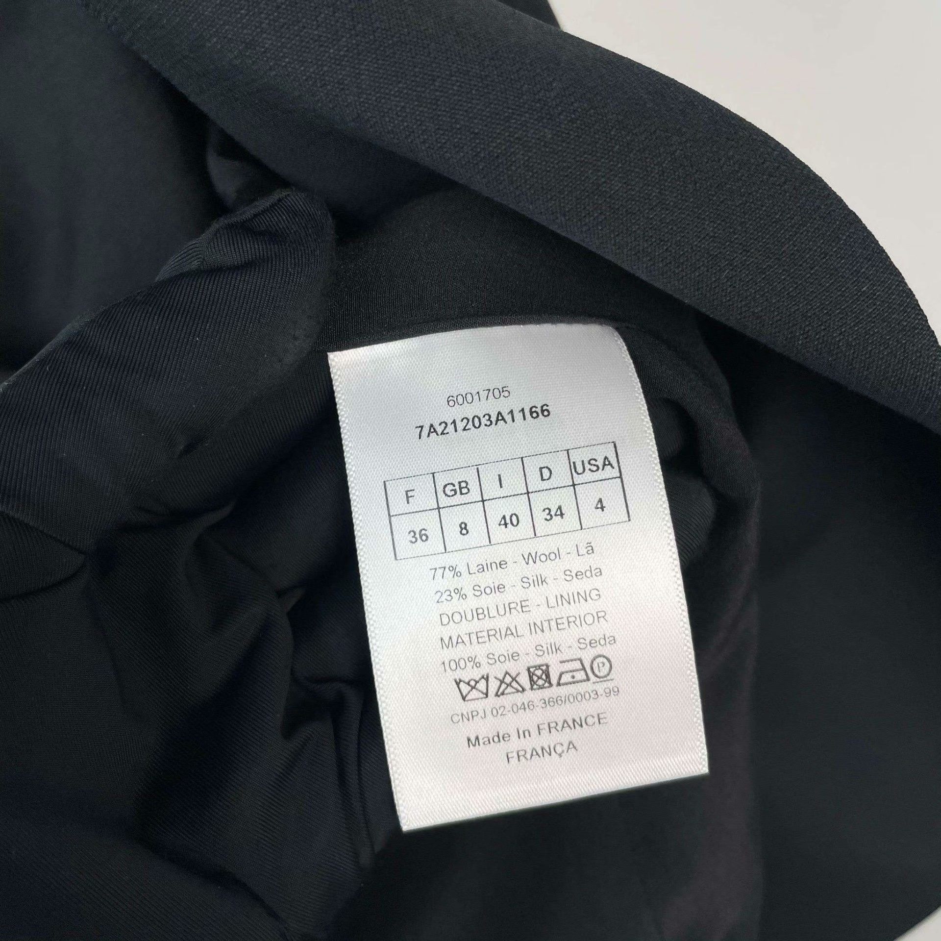 Dior Dior Wool Black Jacket 36 Women Size S / US 4 / IT 40 - 5 Thumbnail