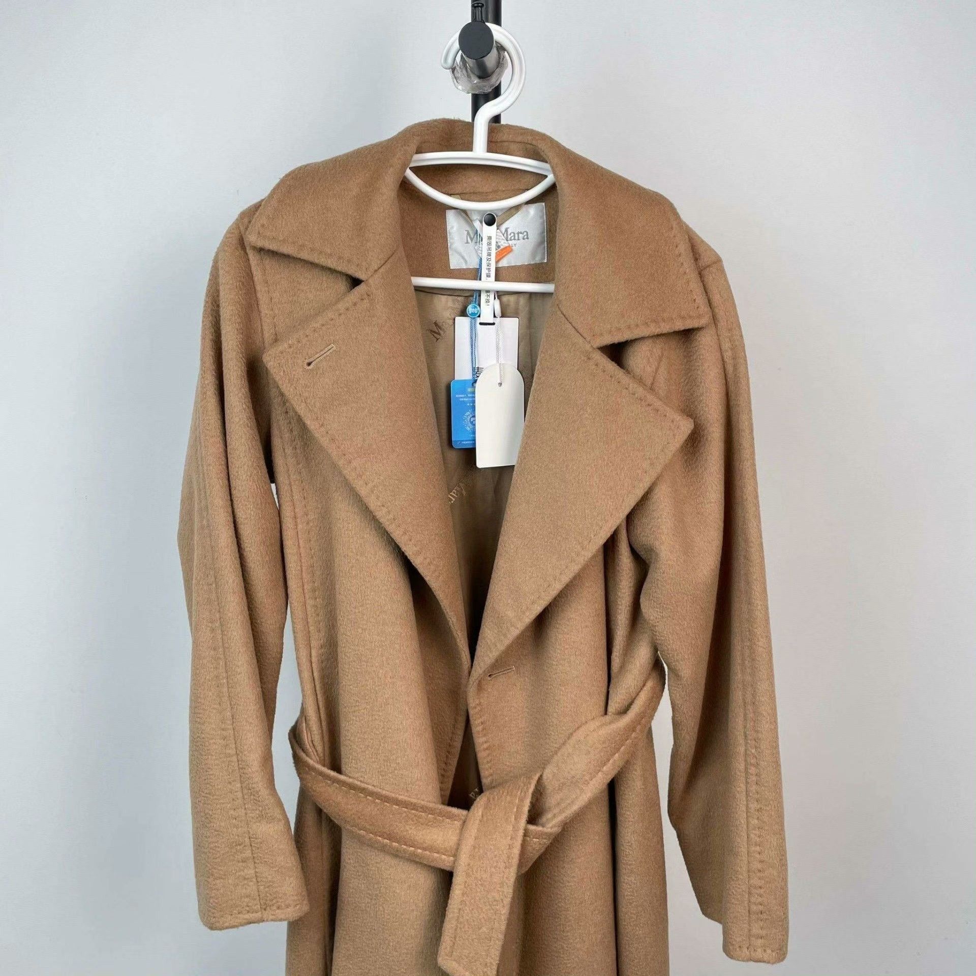 Max Mara Max Mara Wool Brown Coat 37 Women Size S / US 4 / IT 40 - 3 Thumbnail