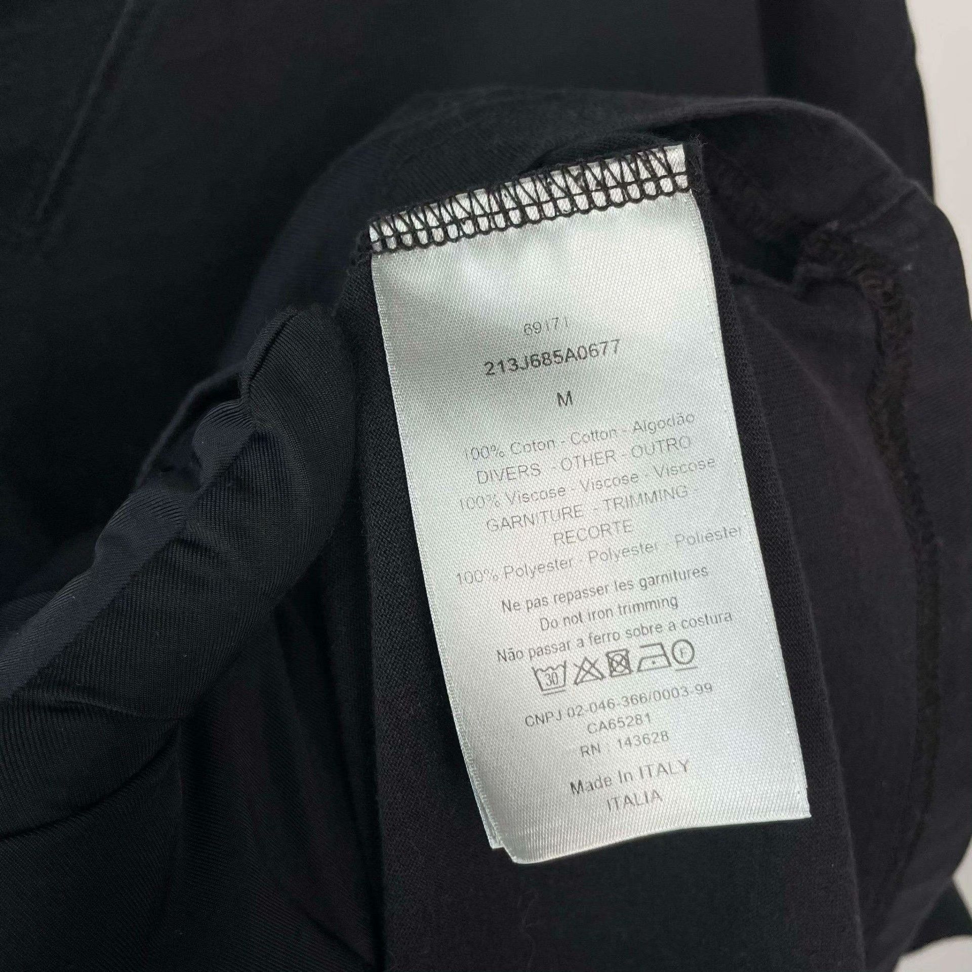Dior Dior Black T-Shirt M Men Size US M / EU 48-50 / 2 - 5 Thumbnail