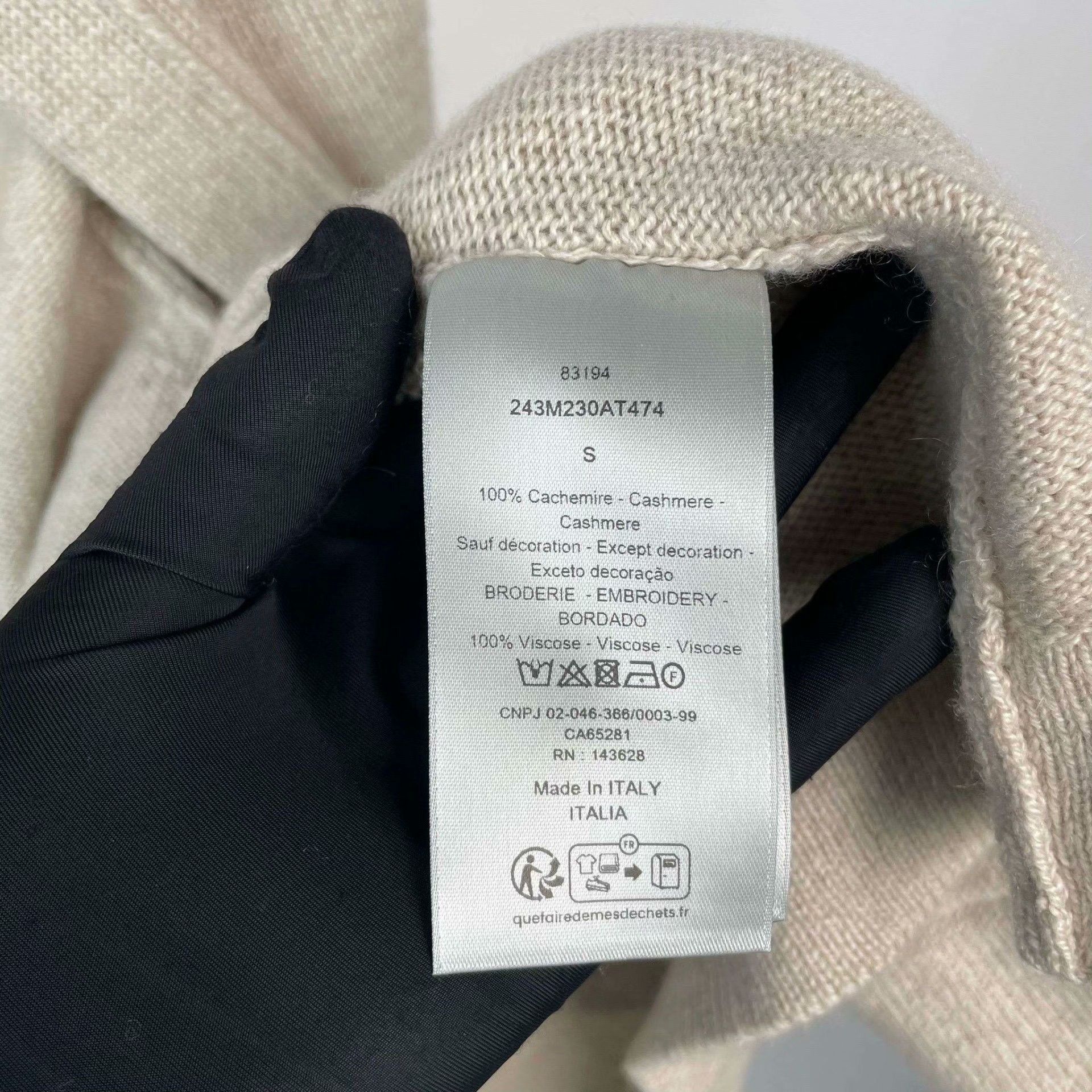 Dior Dior Gray Sweater S Women Size S / US 4 / IT 40 - 8 Thumbnail