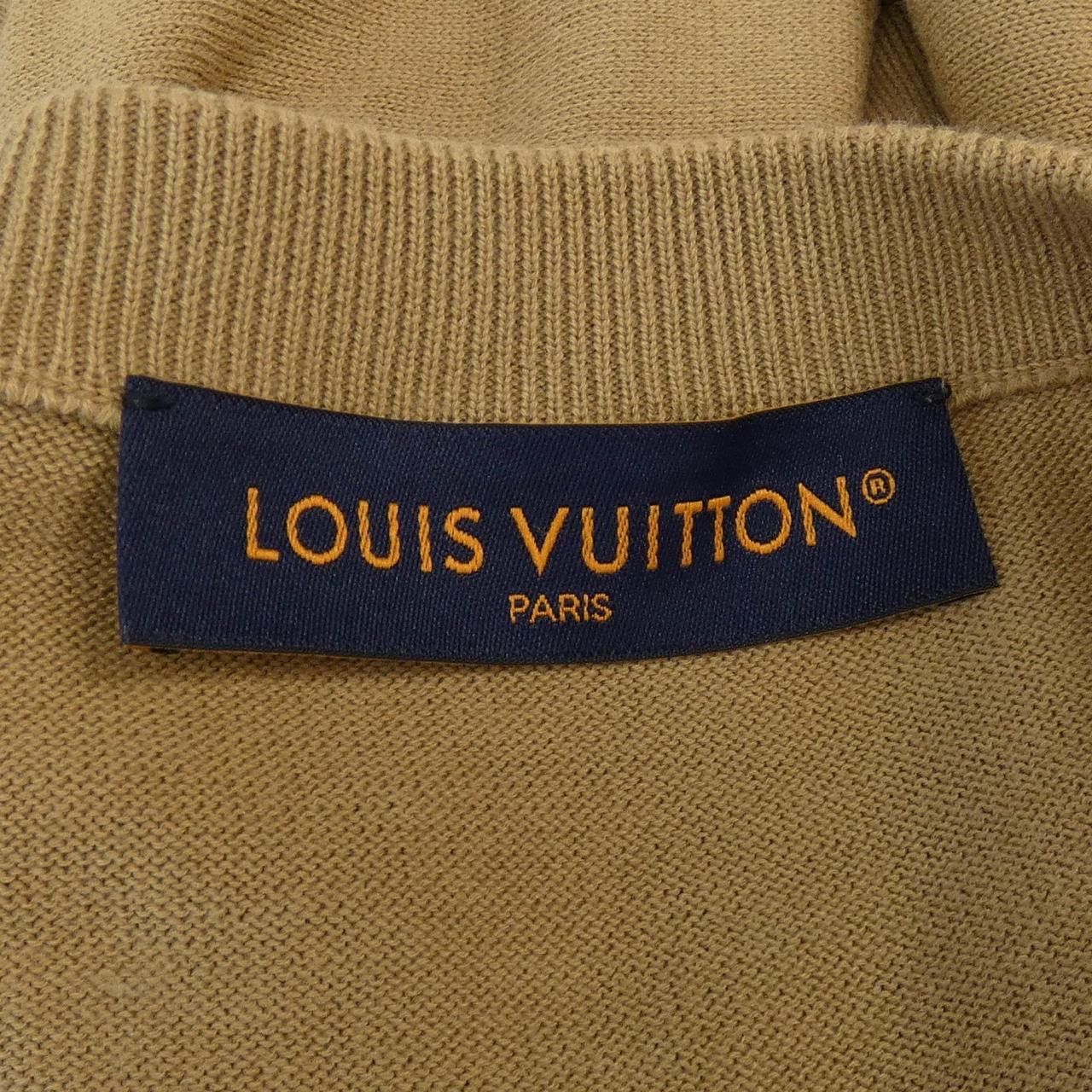 Louis Vuitton Louis Vuitton Louis Vuitton Short Sleeve Cotton Crewneck Knit Textile Tops HQN40WZ34 DUTY FREE for USA Size ONE SIZE - 4 Thumbnail