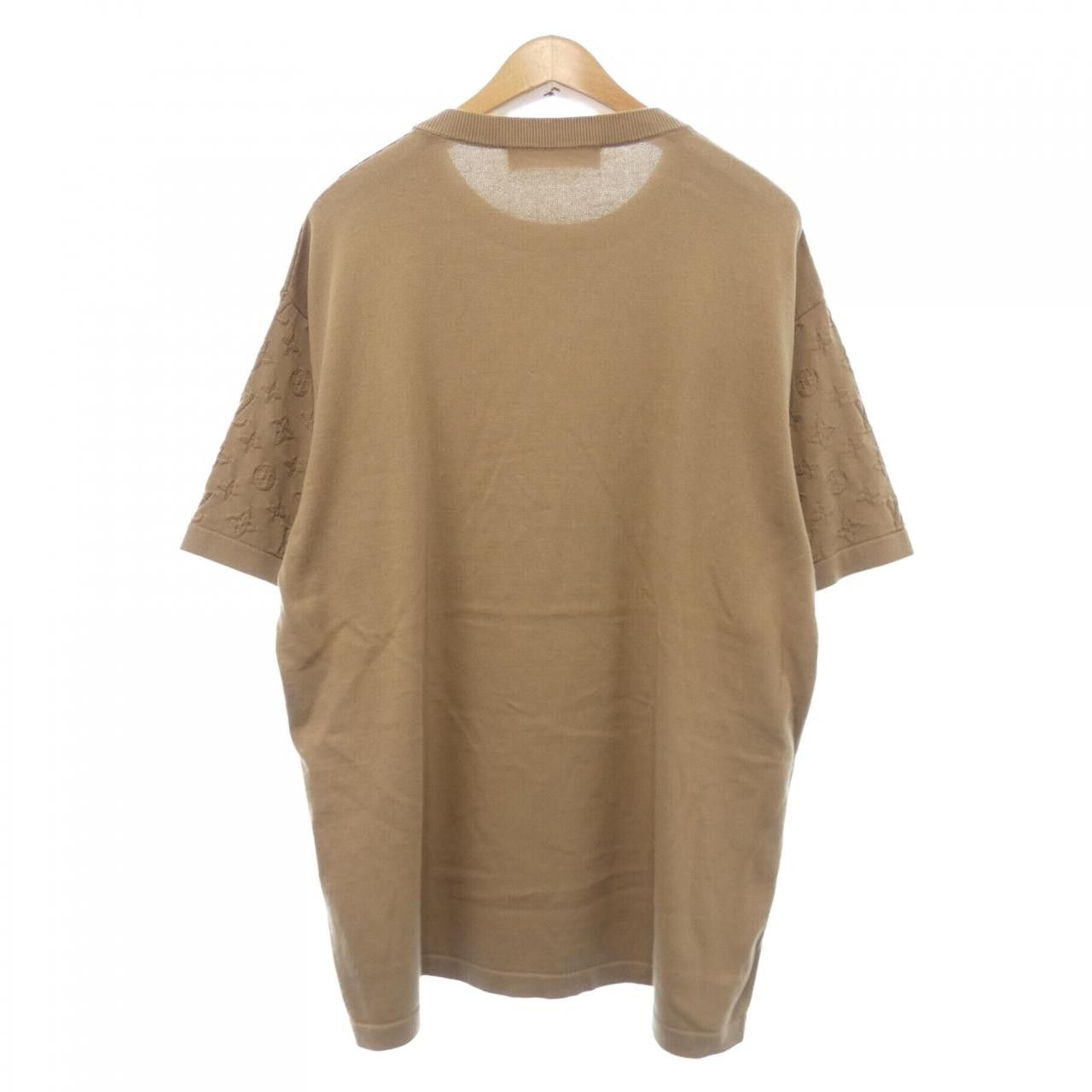 Louis Vuitton Louis Vuitton Louis Vuitton Short Sleeve Cotton Crewneck Knit Textile Tops HQN40WZ34 DUTY FREE for USA Size ONE SIZE - 2 Thumbnail