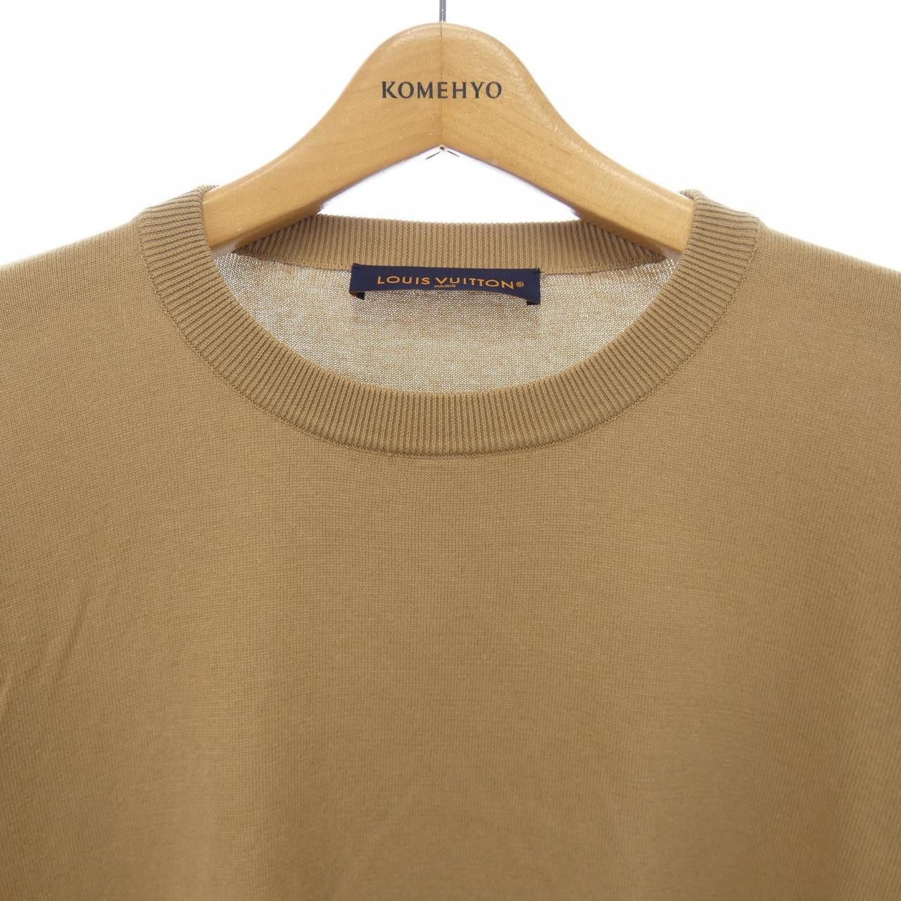 Louis Vuitton Louis Vuitton Louis Vuitton Short Sleeve Cotton Crewneck Knit Textile Tops HQN40WZ34 DUTY FREE for USA Size ONE SIZE - 5 Thumbnail