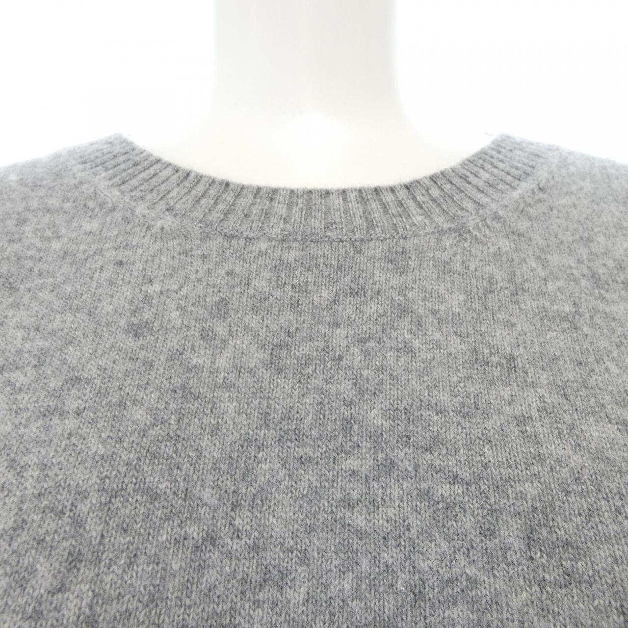 Prada Prada Prada Intarsia Logo Cashmere Blend Knit Textile Tops P24S1L S221 11N1 DUTY FREE for USA Size ONE SIZE - 5 Thumbnail