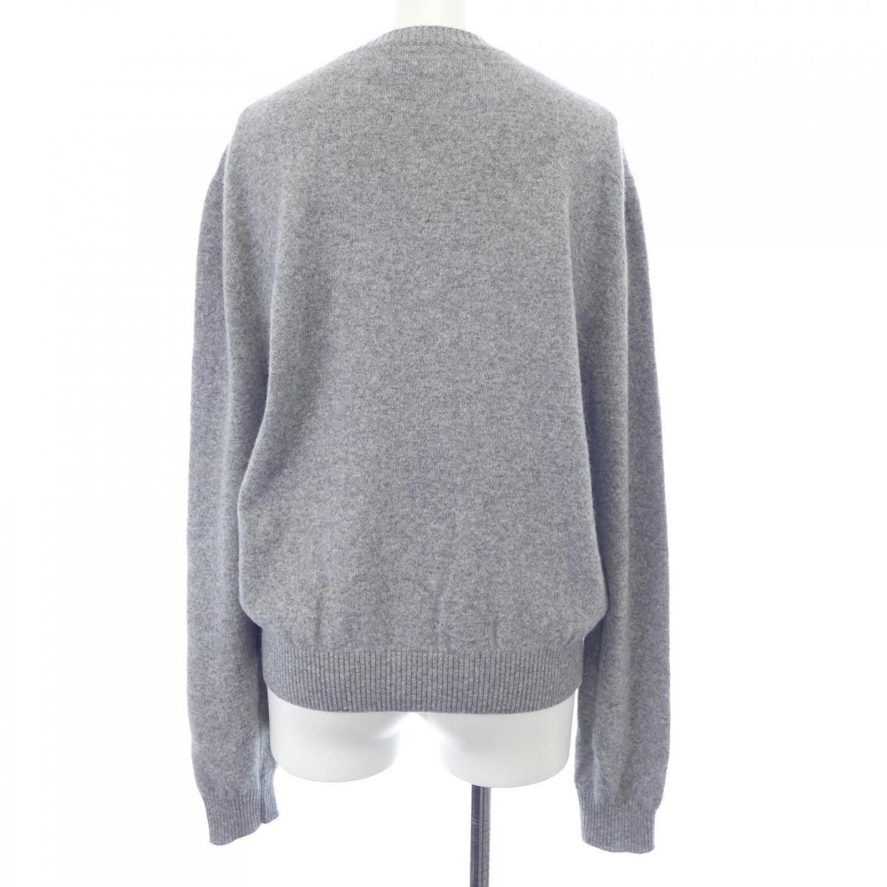 Prada Prada Prada Intarsia Logo Cashmere Blend Knit Textile Tops P24S1L S221 11N1 DUTY FREE for USA Size ONE SIZE - 2 Thumbnail