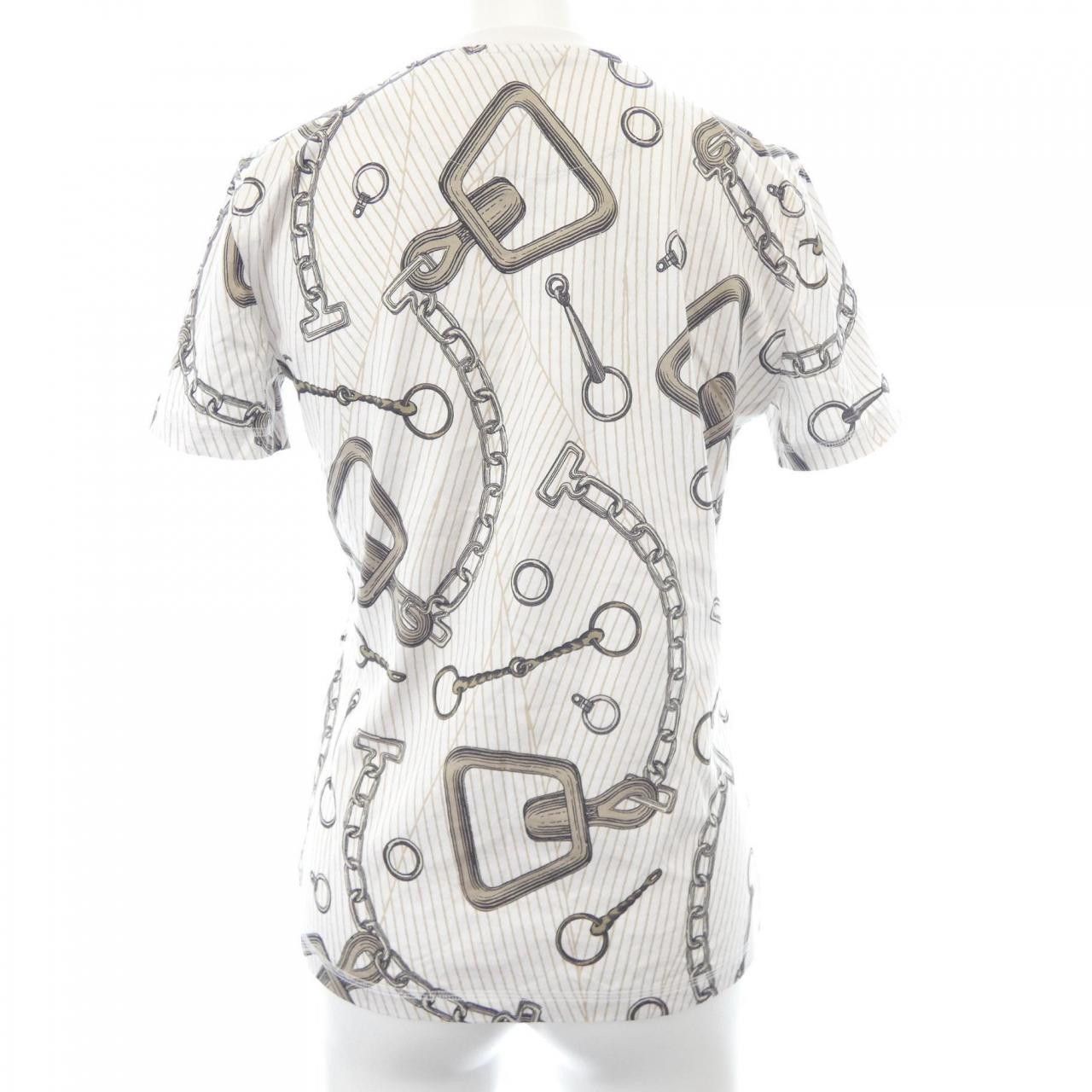 Hermes Hermes Hermes EFFET KALEIDOSCOPE Cotton TShirt Textile T-Shirts 4H4648DH DUTY FREE for USA Size ONE SIZE - 2 Thumbnail