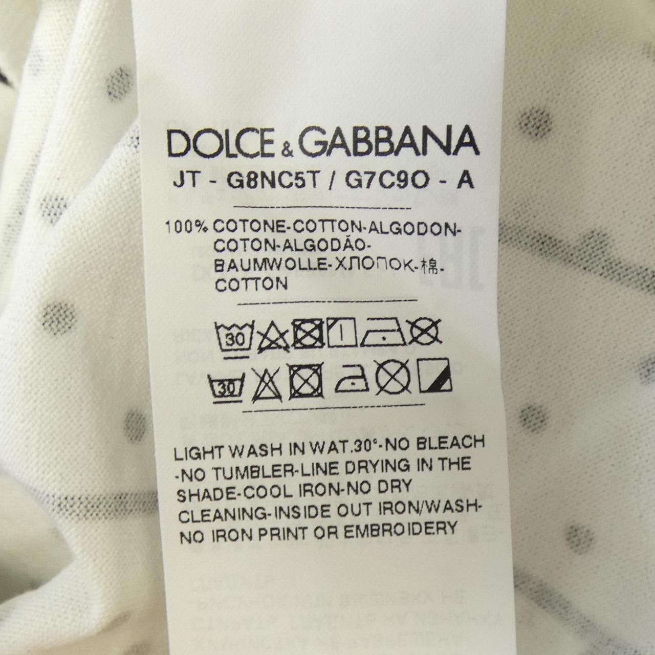 Dolce & Gabbana Dolce & Gabbana Dolce&Gabbana Cotton T Shirt Textile T-Shirts JT-G8NC5T G7C9O-A DUTY FREE for USA Size ONE SIZE - 3 Thumbnail