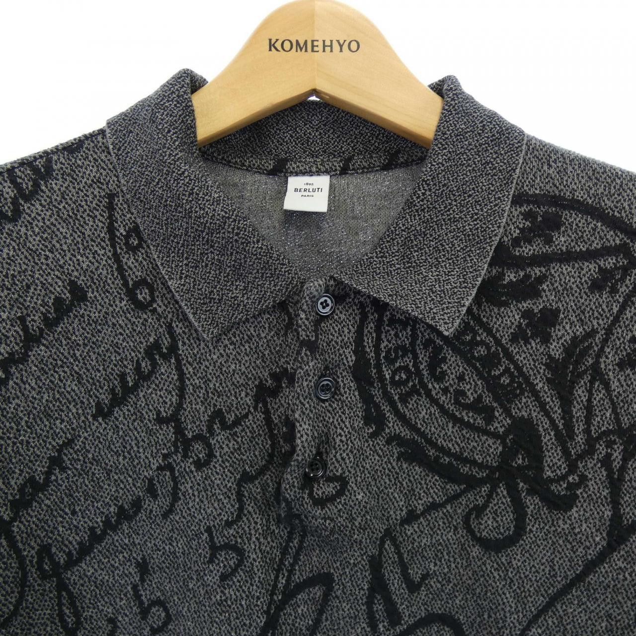 Berluti Berluti Berluti Cotton Polo Shirt Textile Tops R20JPS50JEW DUTY FREE for USA Size ONE SIZE - 5 Thumbnail