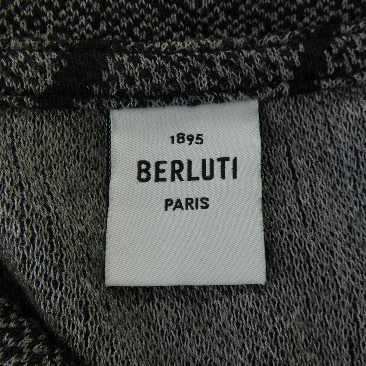 Berluti Berluti Berluti Cotton Polo Shirt Textile Tops R20JPS50JEW DUTY FREE for USA Size ONE SIZE - 4 Thumbnail