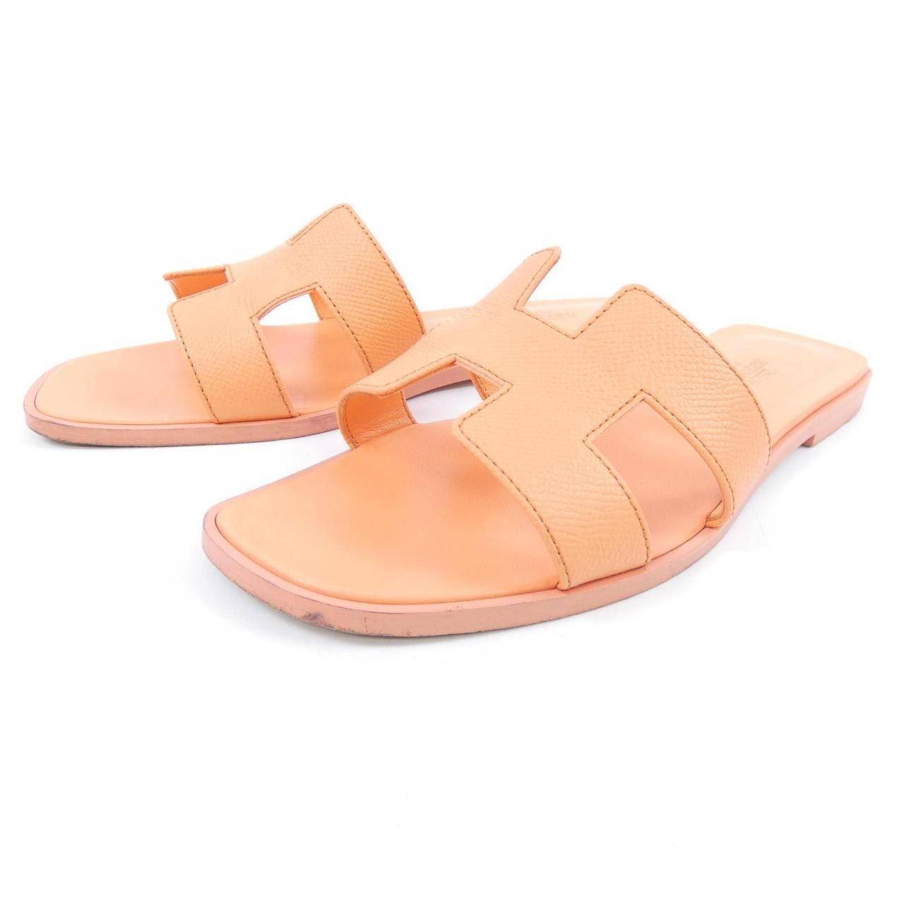 Hermes Hermes Hermes Oran Calfskin Sandals Leather Shoes DUTY FREE for USA Size ONE SIZE - 3 Thumbnail