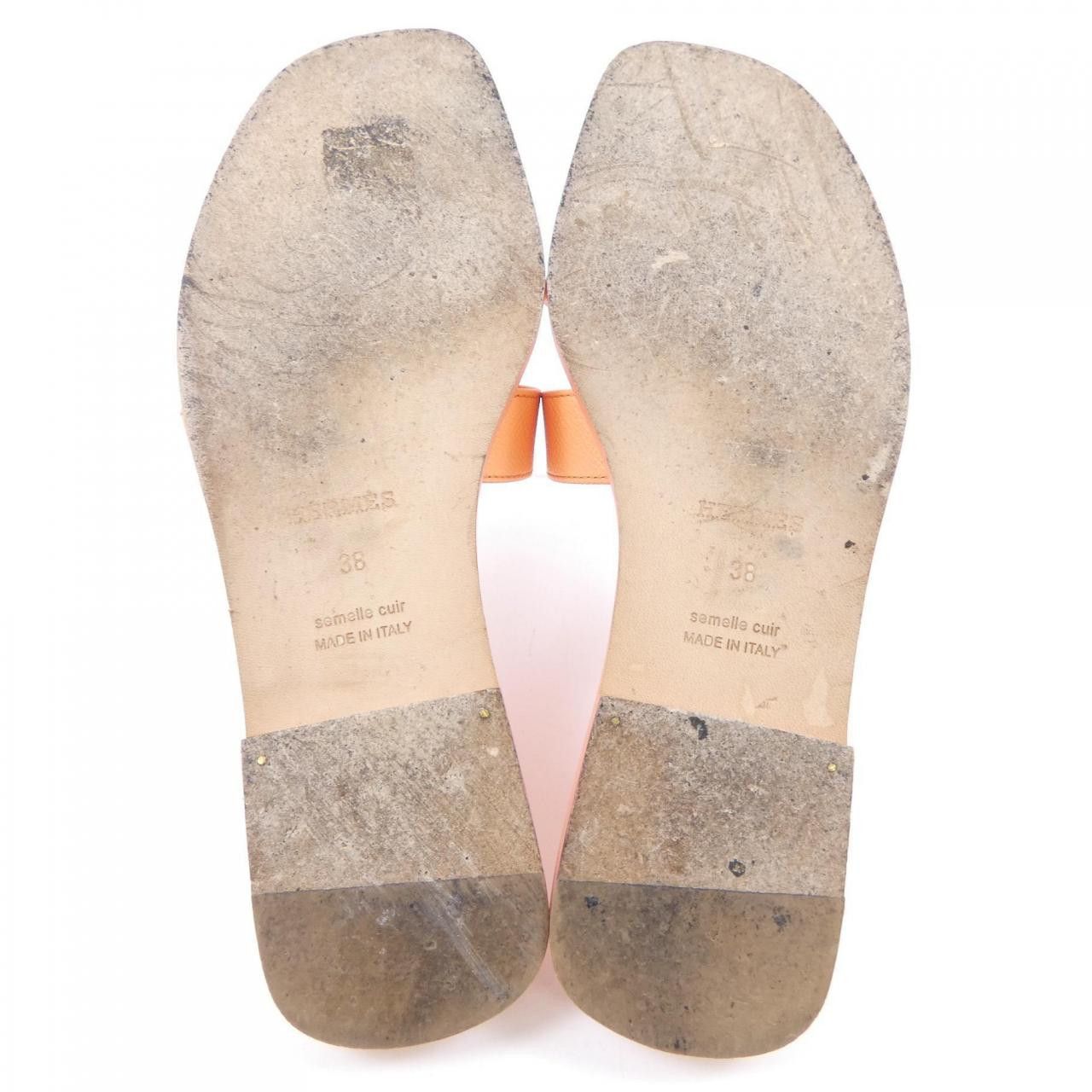 Hermes Hermes Hermes Oran Calfskin Sandals Leather Shoes DUTY FREE for USA Size ONE SIZE - 4 Thumbnail