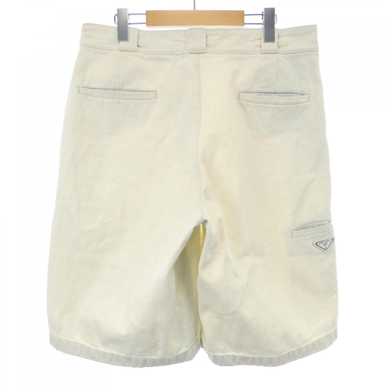 Prada Prada Prada Cotton Shorts Textile Shorts GEP338 8212 100 DUTY FREE for USA Size ONE SIZE - 2 Thumbnail