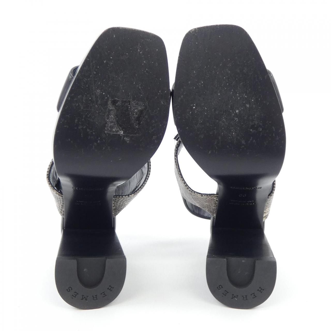 Hermes Hermes Hermes Ilona Leather Sandals Leather Shoes DUTY FREE for USA Size ONE SIZE - 4 Thumbnail