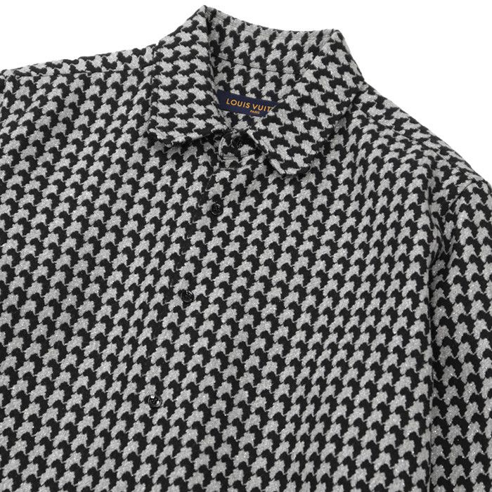 Louis Vuitton Louis Vuitton Louis Vuitton Houndstooth Long Sleeve Shirt Textile Dress Shirt DUTY FREE for USA Size ONE SIZE - 2 Thumbnail