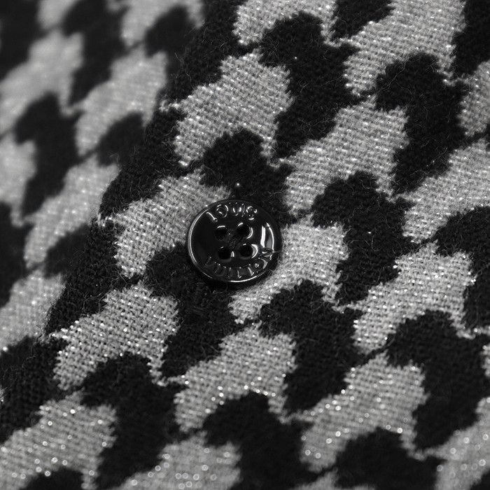 Louis Vuitton Louis Vuitton Louis Vuitton Houndstooth Long Sleeve Shirt Textile Dress Shirt DUTY FREE for USA Size ONE SIZE - 4 Thumbnail