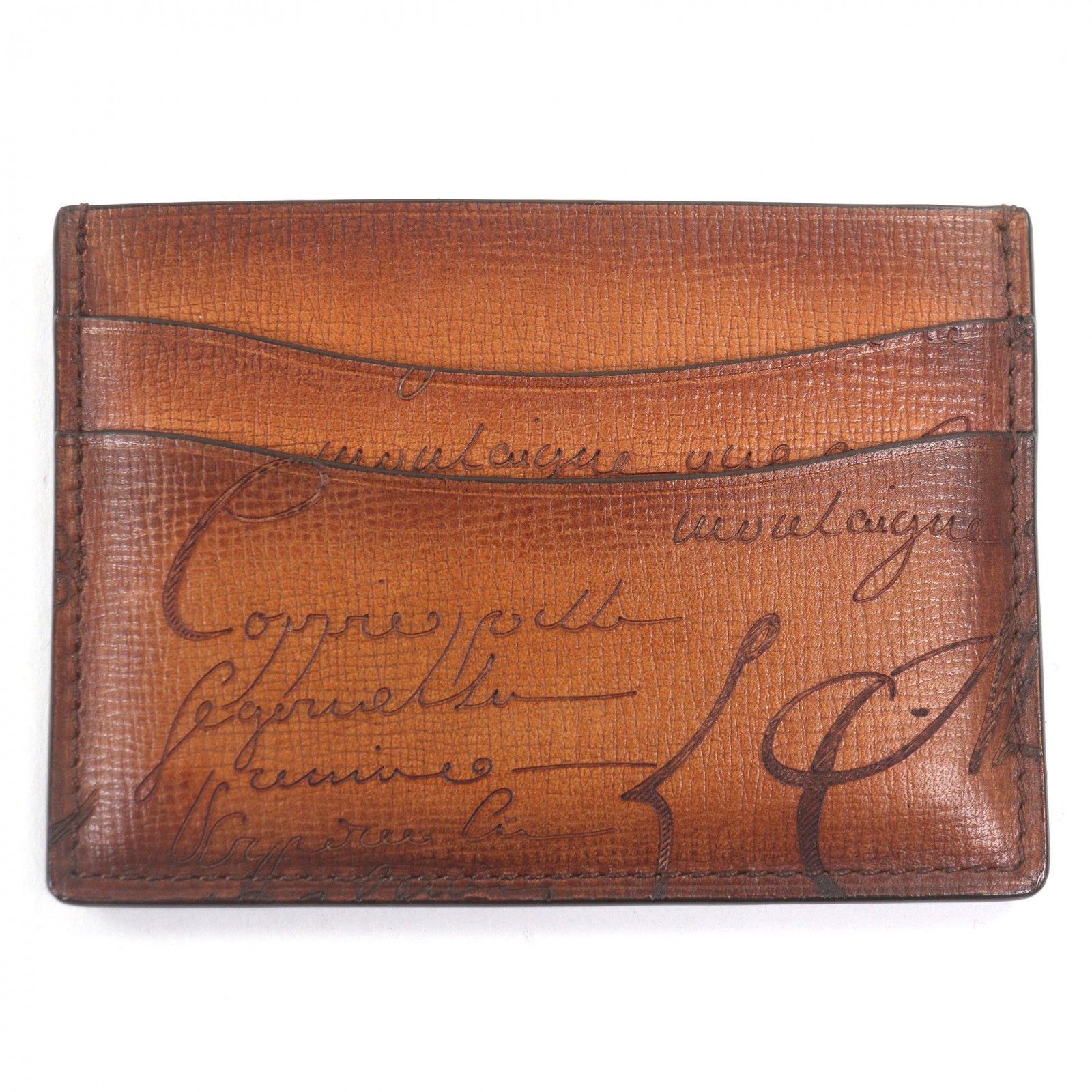 Berluti Berluti Berluti Venezia Palmerato Card Case Leather Card Case DUTY FREE for USA Size ONE SIZE - 3 Thumbnail