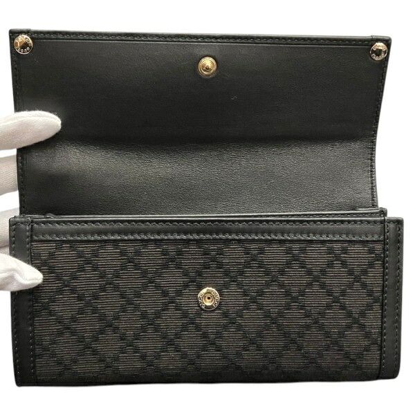 Gucci Gucci Gucci Diamante Leather Canvas Long Wallet Leather Long Wallet 273677 DUTY FREE for USA Size ONE SIZE - 3 Thumbnail
