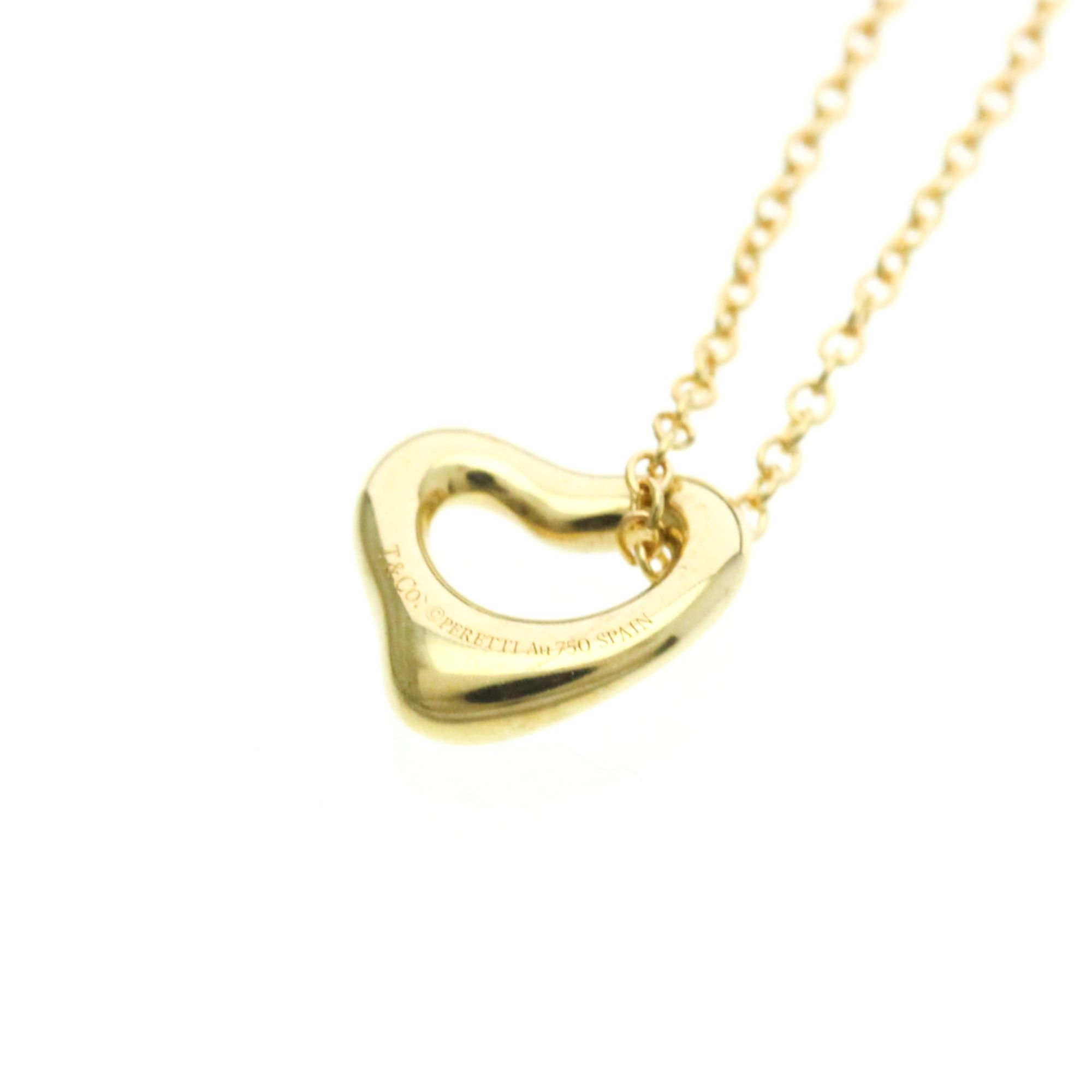 Tiffany & Co. Tiffany Open Heart Yellow Gold (18K) No Stone Men,Women Fashion Pendant Necklace (Gold) Size ONE SIZE - 7 Thumbnail