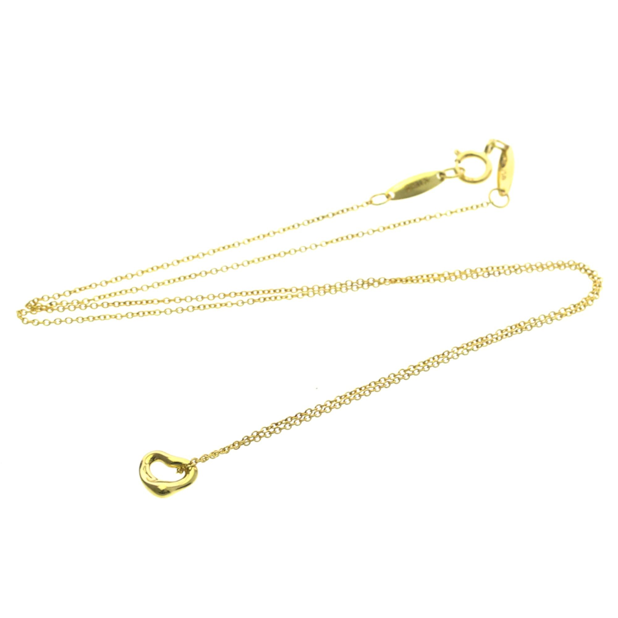 Tiffany & Co. Tiffany Open Heart Yellow Gold (18K) No Stone Men,Women Fashion Pendant Necklace (Gold) Size ONE SIZE - 14 Thumbnail