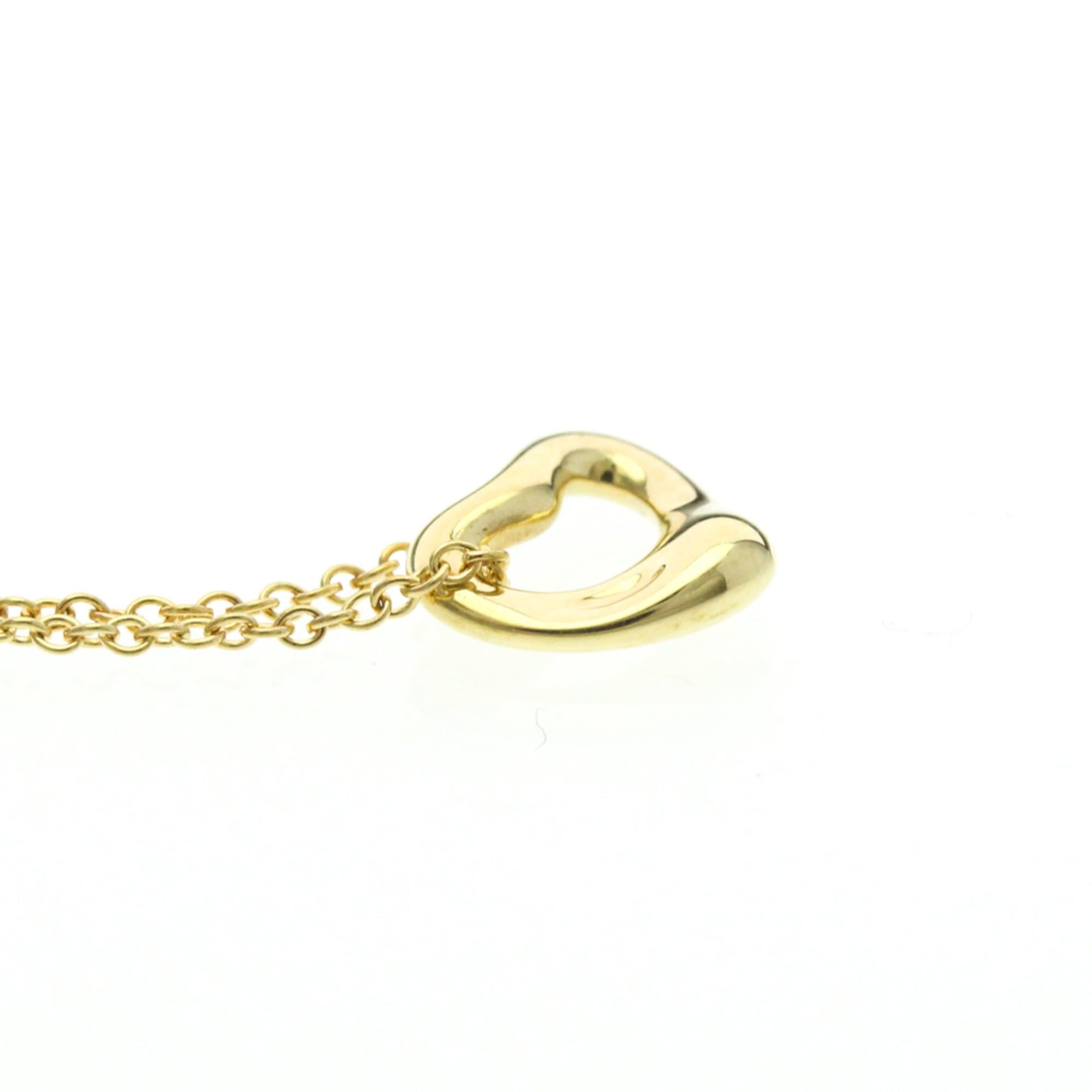 Tiffany & Co. Tiffany Open Heart Yellow Gold (18K) No Stone Men,Women Fashion Pendant Necklace (Gold) Size ONE SIZE - 5 Thumbnail