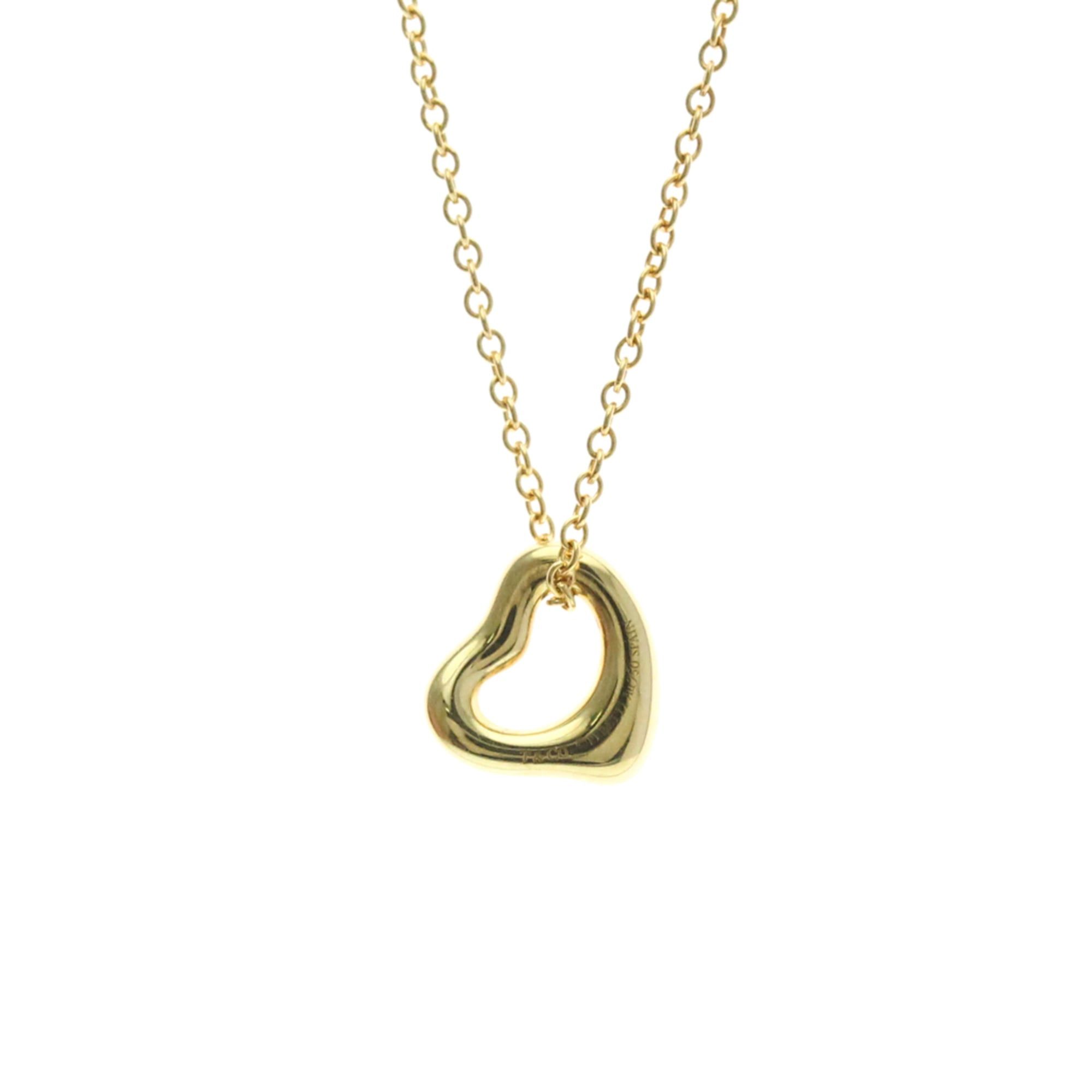 Tiffany & Co. Tiffany Open Heart Yellow Gold (18K) No Stone Men,Women Fashion Pendant Necklace (Gold) Size ONE SIZE - 2 Thumbnail