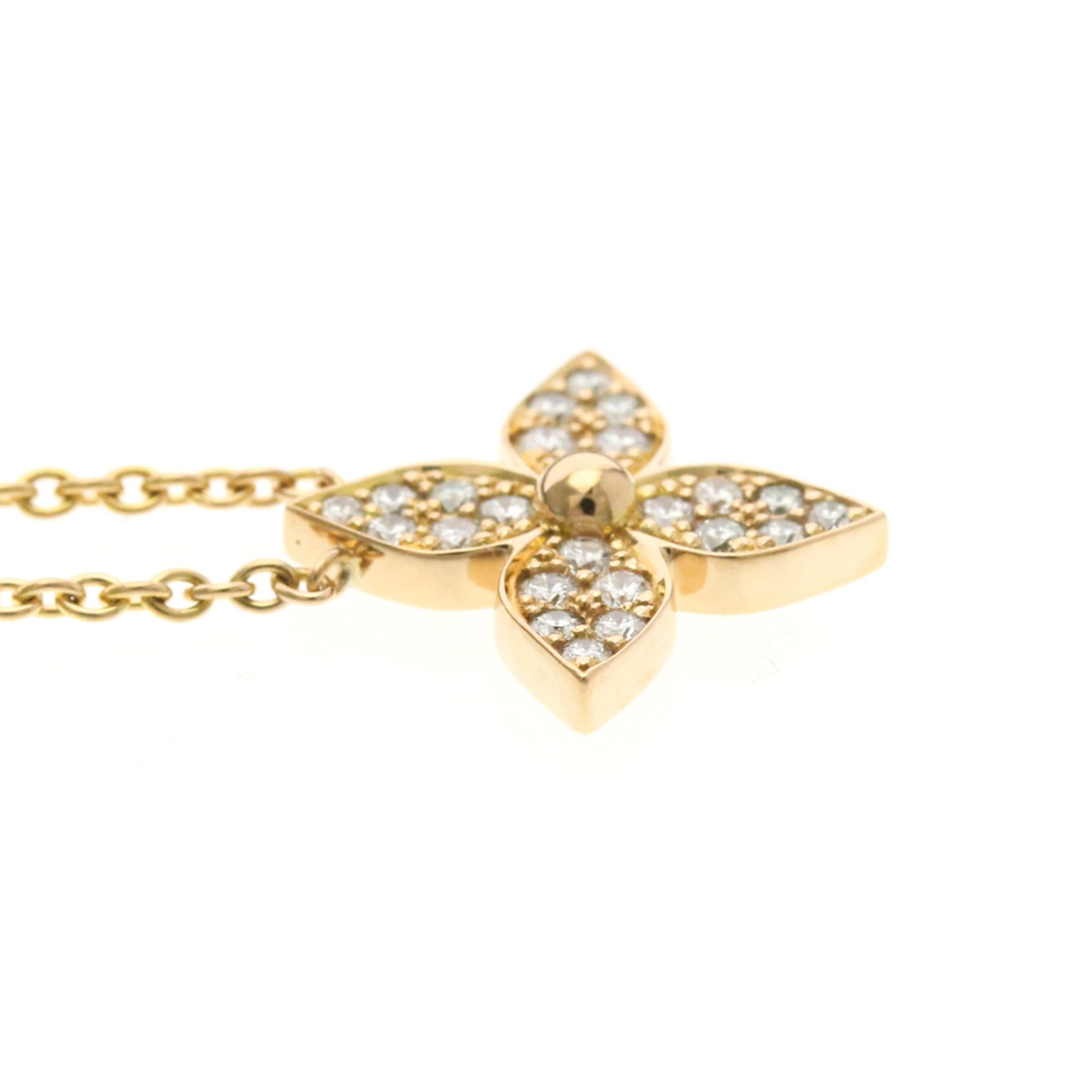 Louis Vuitton Louis Vuitton Pendant Star Blossom Diamond Necklace Q93522 Pink Gold (18K) Diamond Men,Women Fashion Pendant Necklace (Pink Gold) Size ONE SIZE - 5 Thumbnail