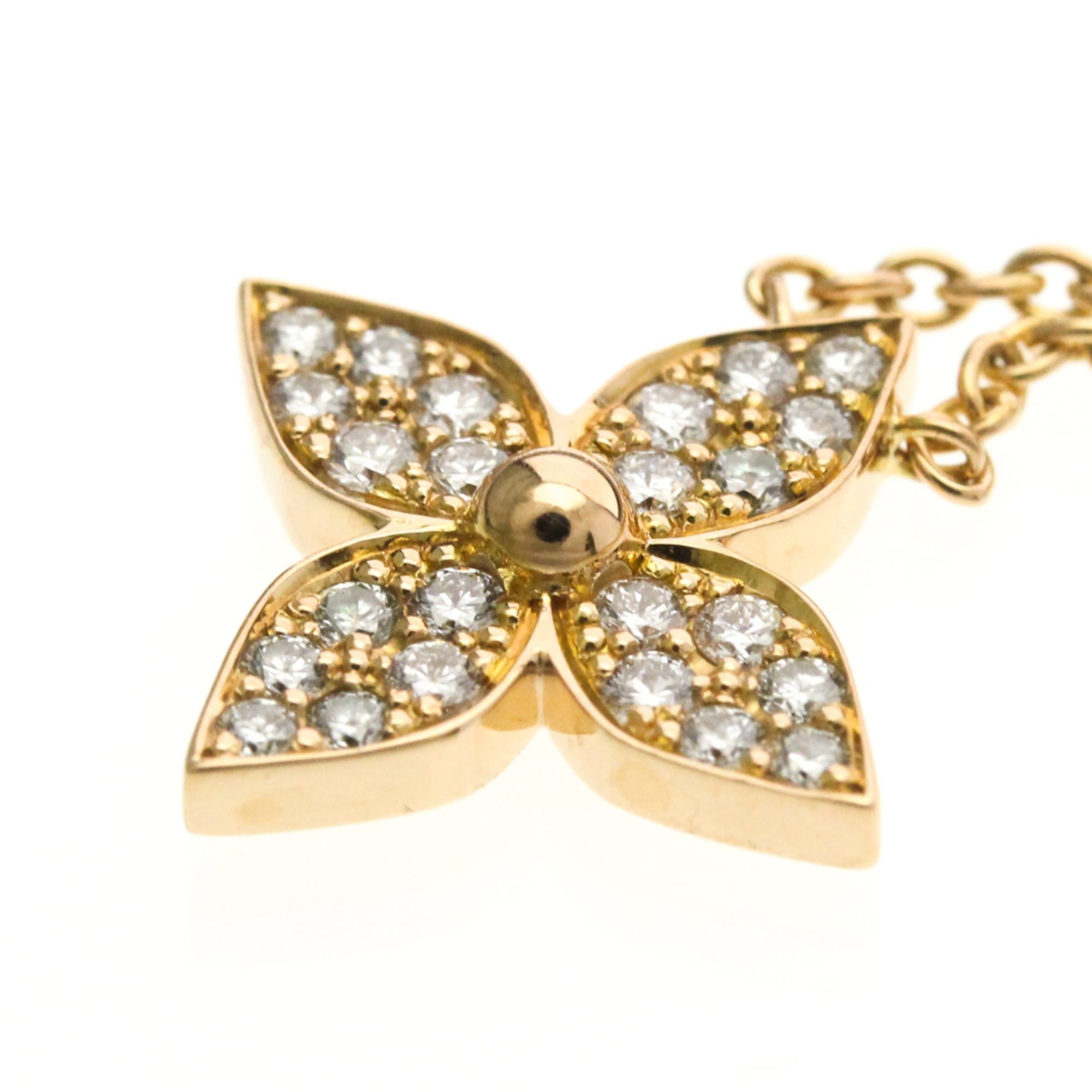Louis Vuitton Louis Vuitton Pendant Star Blossom Diamond Necklace Q93522 Pink Gold (18K) Diamond Men,Women Fashion Pendant Necklace (Pink Gold) Size ONE SIZE - 7 Thumbnail