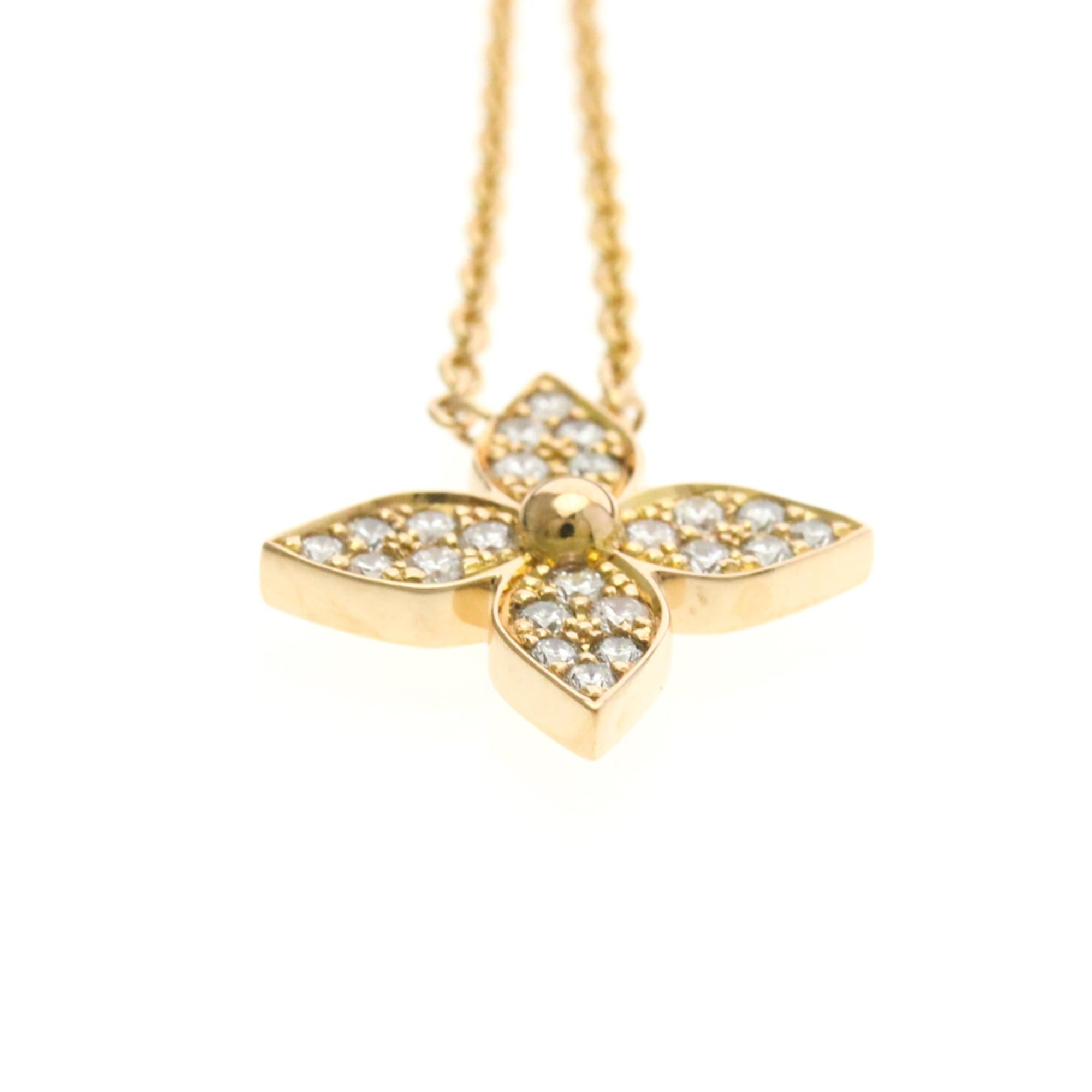 Louis Vuitton Louis Vuitton Pendant Star Blossom Diamond Necklace Q93522 Pink Gold (18K) Diamond Men,Women Fashion Pendant Necklace (Pink Gold) Size ONE SIZE - 4 Thumbnail